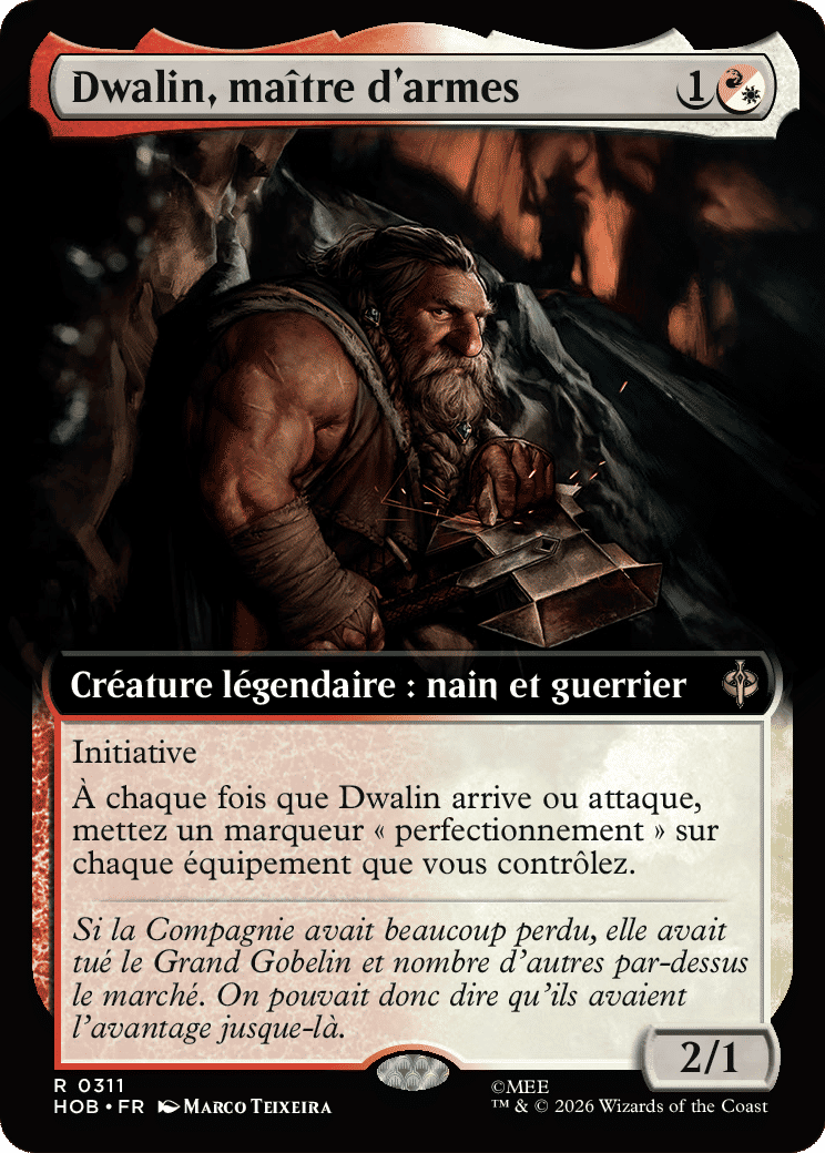 Dwalin, maître d'armes — The Hobbit — Magic: The Gathering