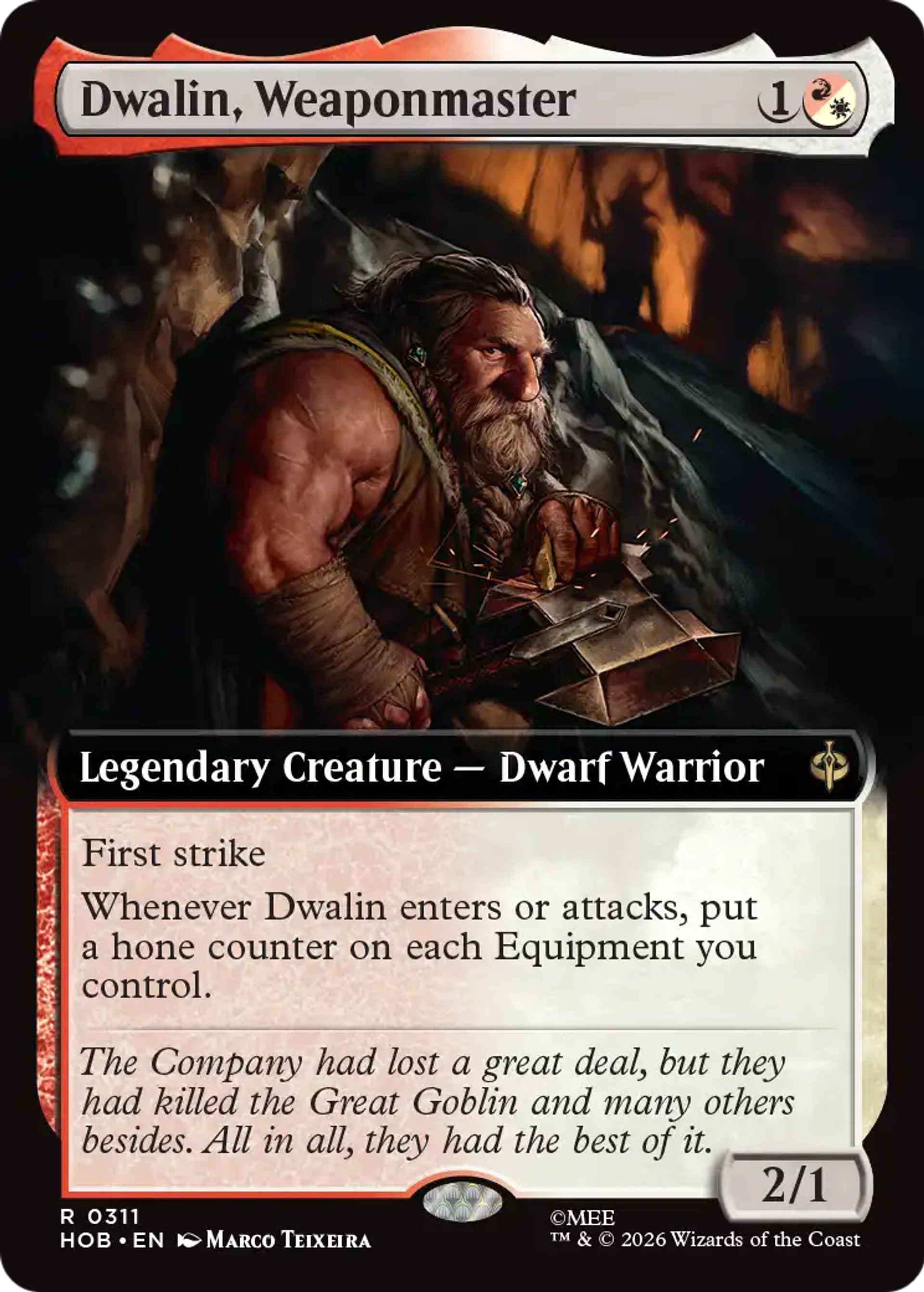 Dwalin, Weaponmaster — The Hobbit — Magic: The Gathering