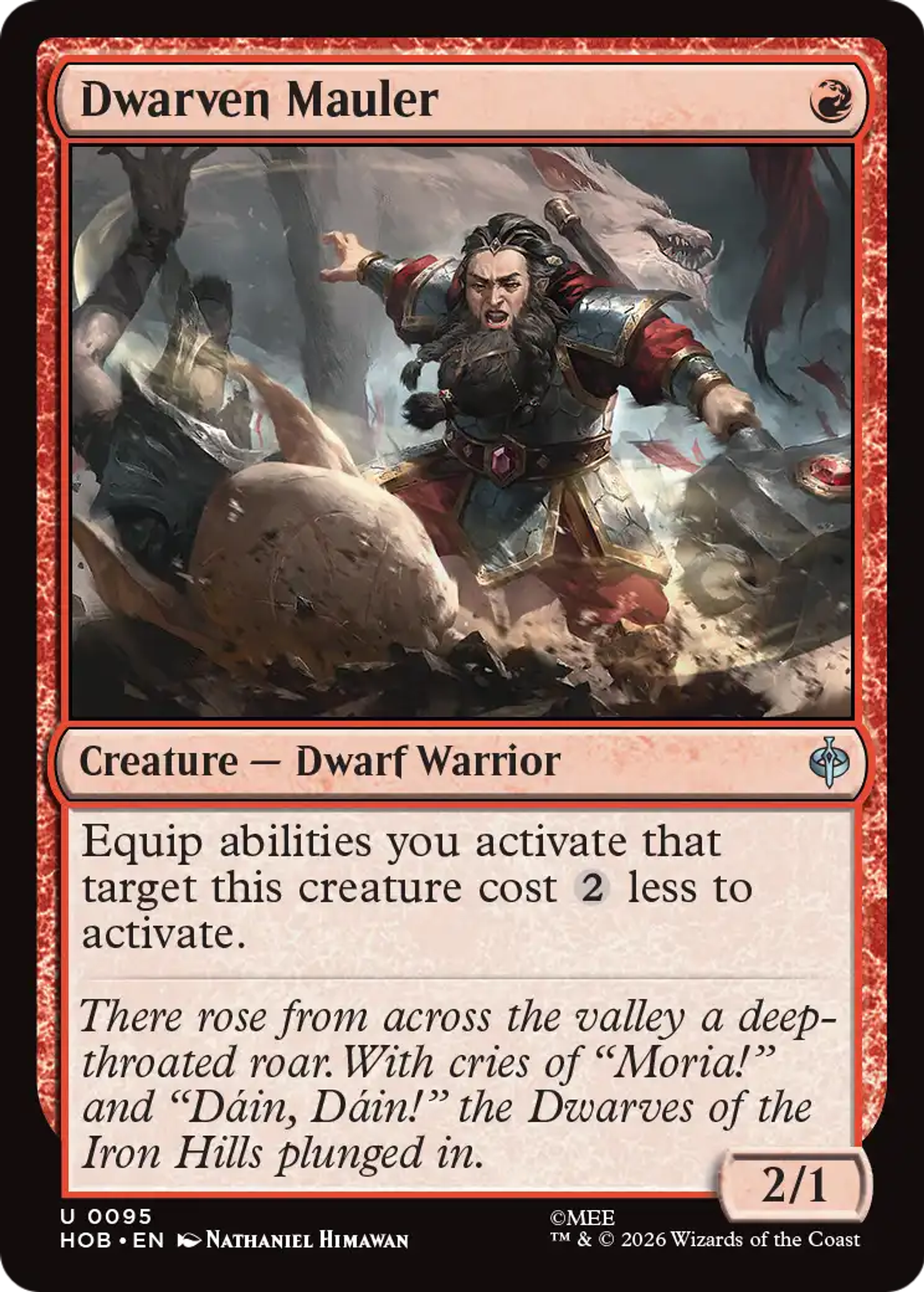 Dwarven Mauler — The Hobbit — Magic: The Gathering