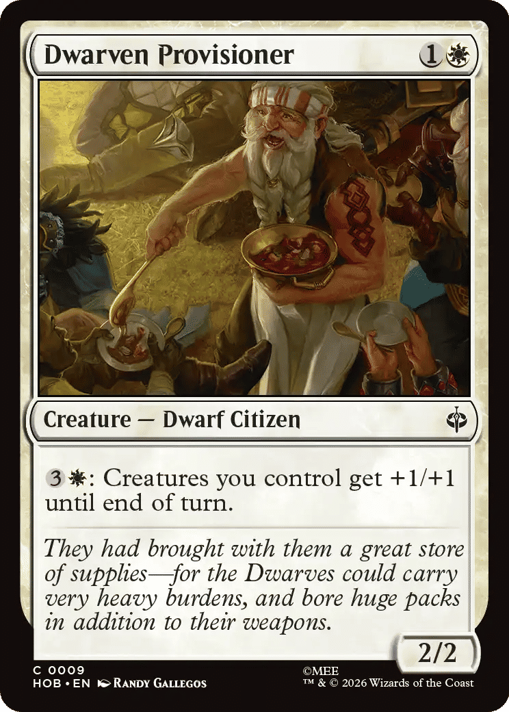 Dwarven Provisioner — The Hobbit — Magic: The Gathering