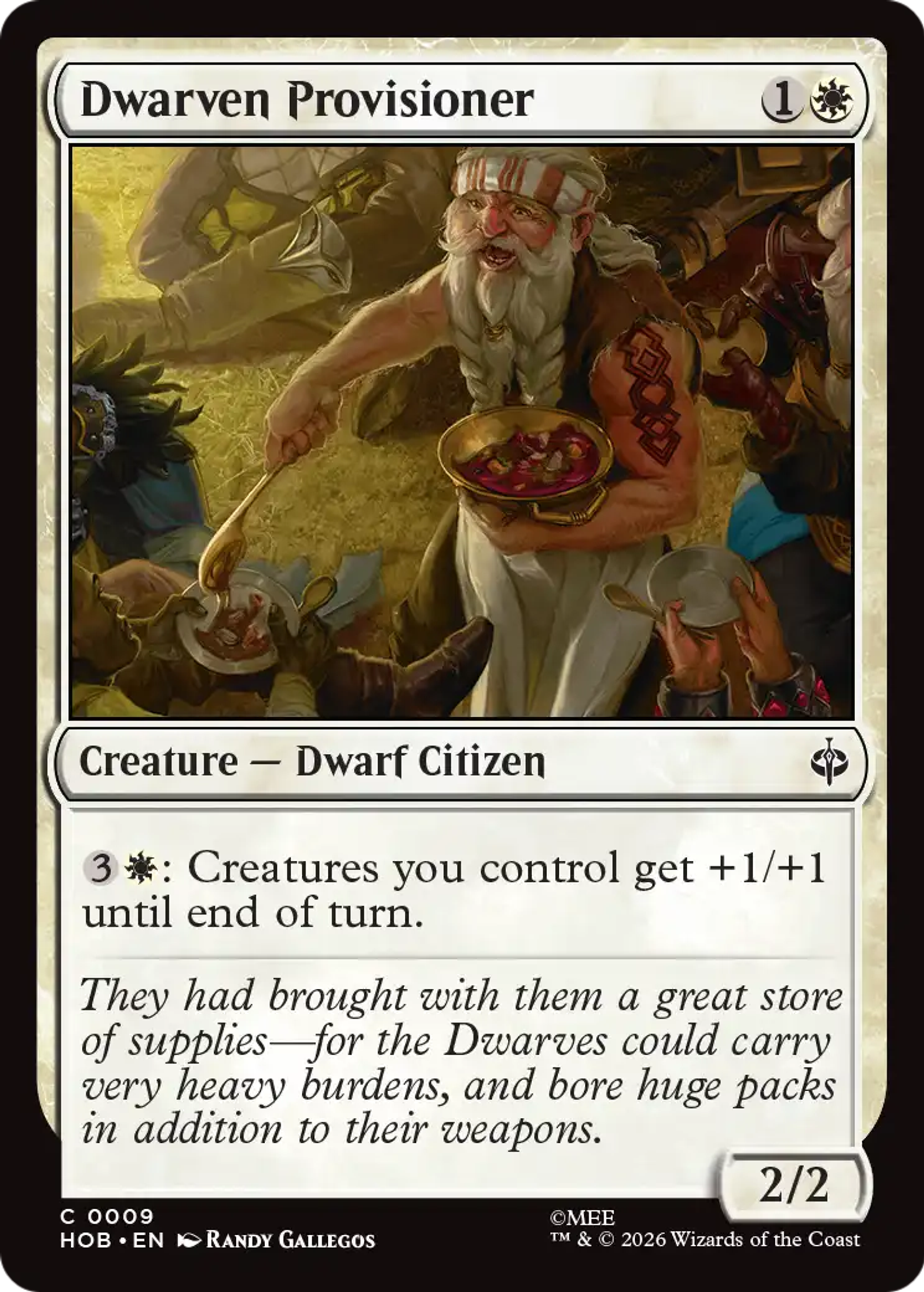 Dwarven Provisioner — The Hobbit — Magic: The Gathering