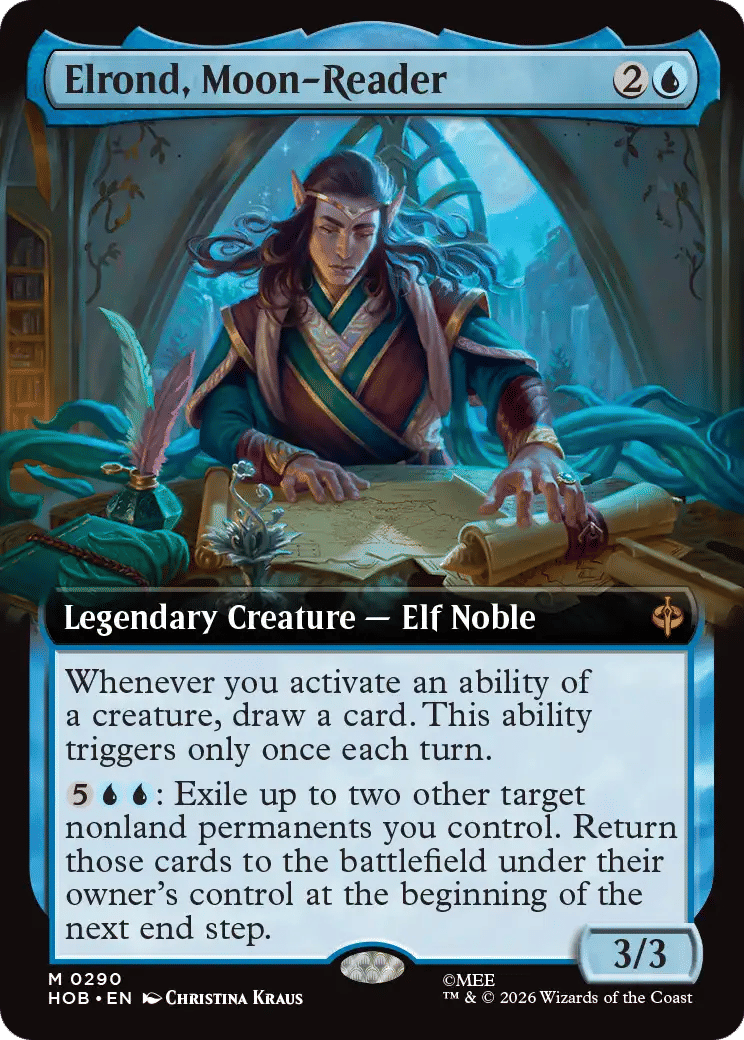 Elrond, Moon-Reader — The Hobbit — Magic: The Gathering