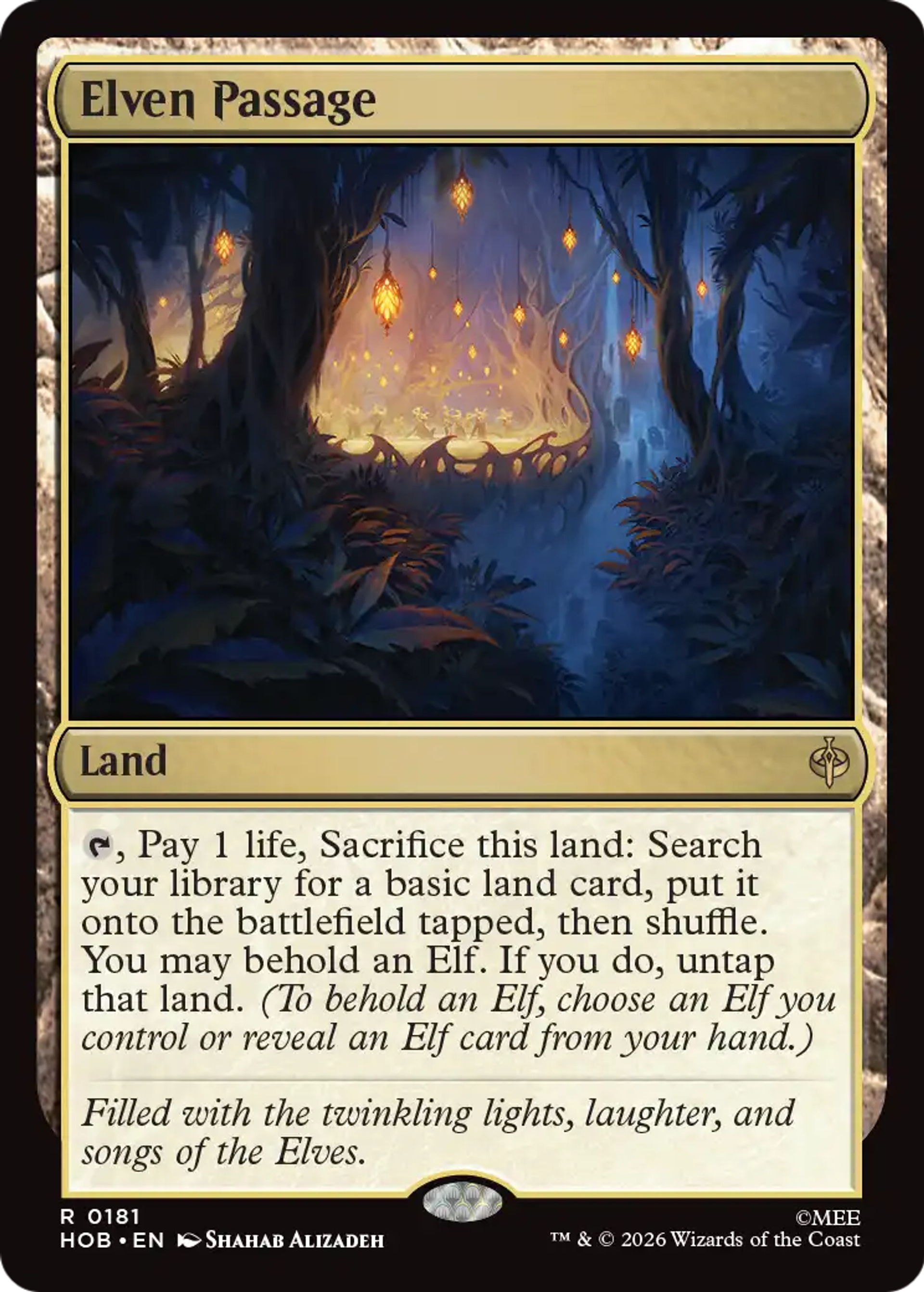 Elven Passage — The Hobbit — Magic: The Gathering