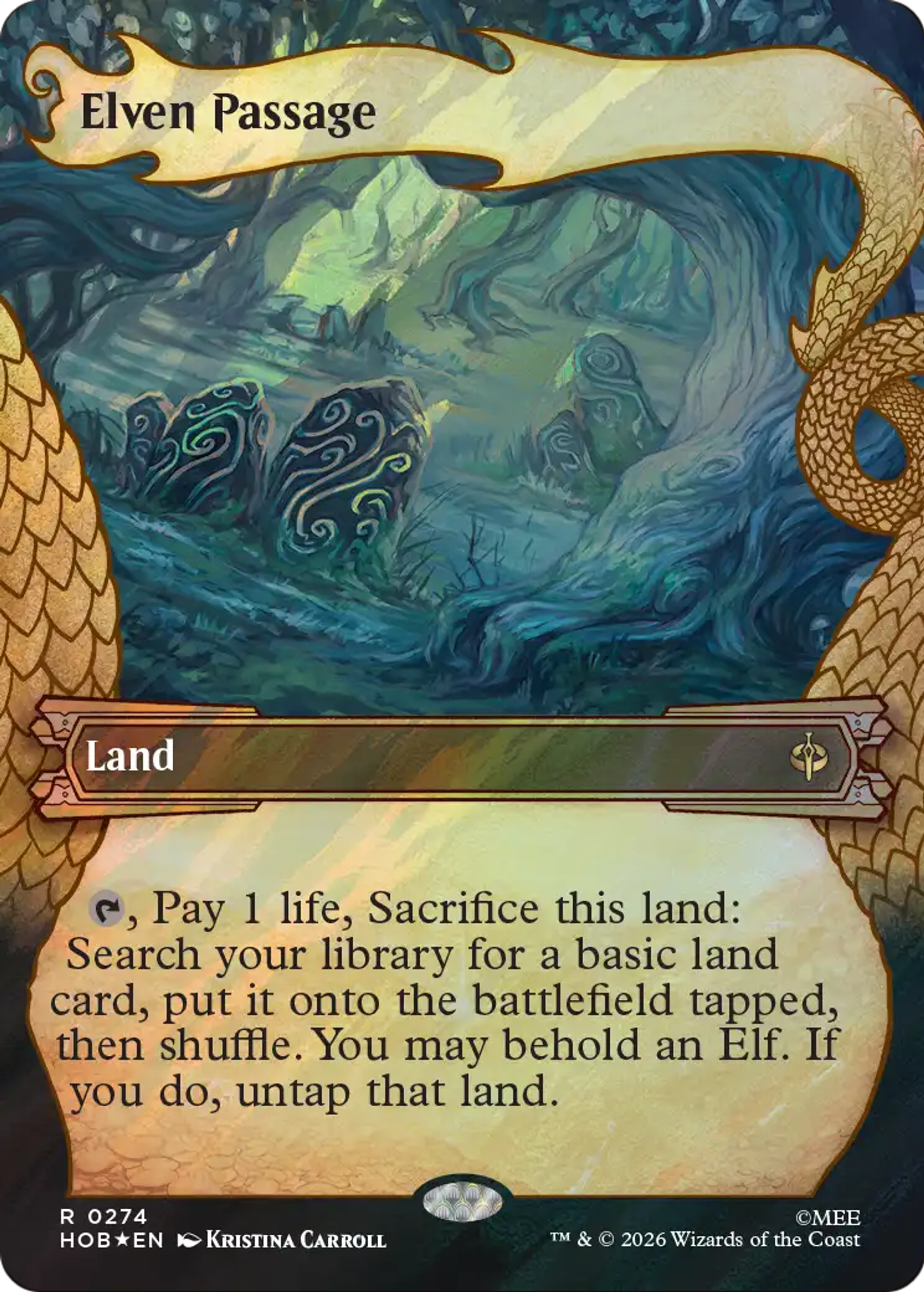 Elven Passage — The Hobbit — Magic: The Gathering