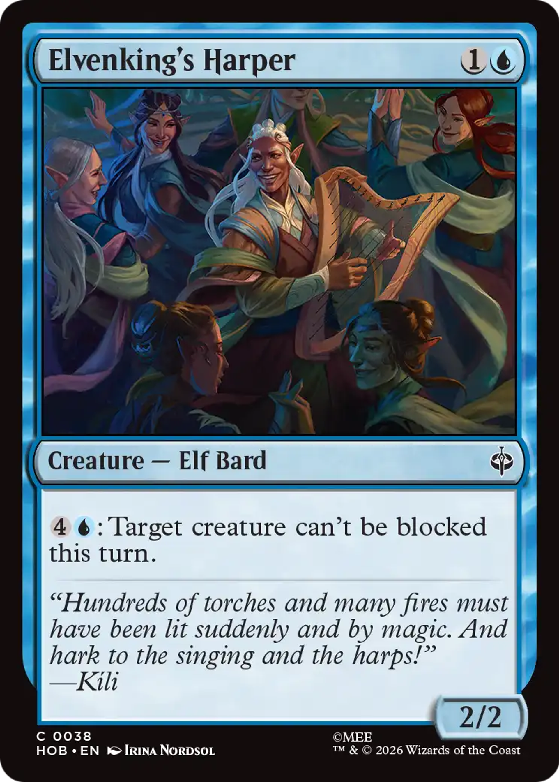 Elvenking's Harper — The Hobbit — Magic: The Gathering