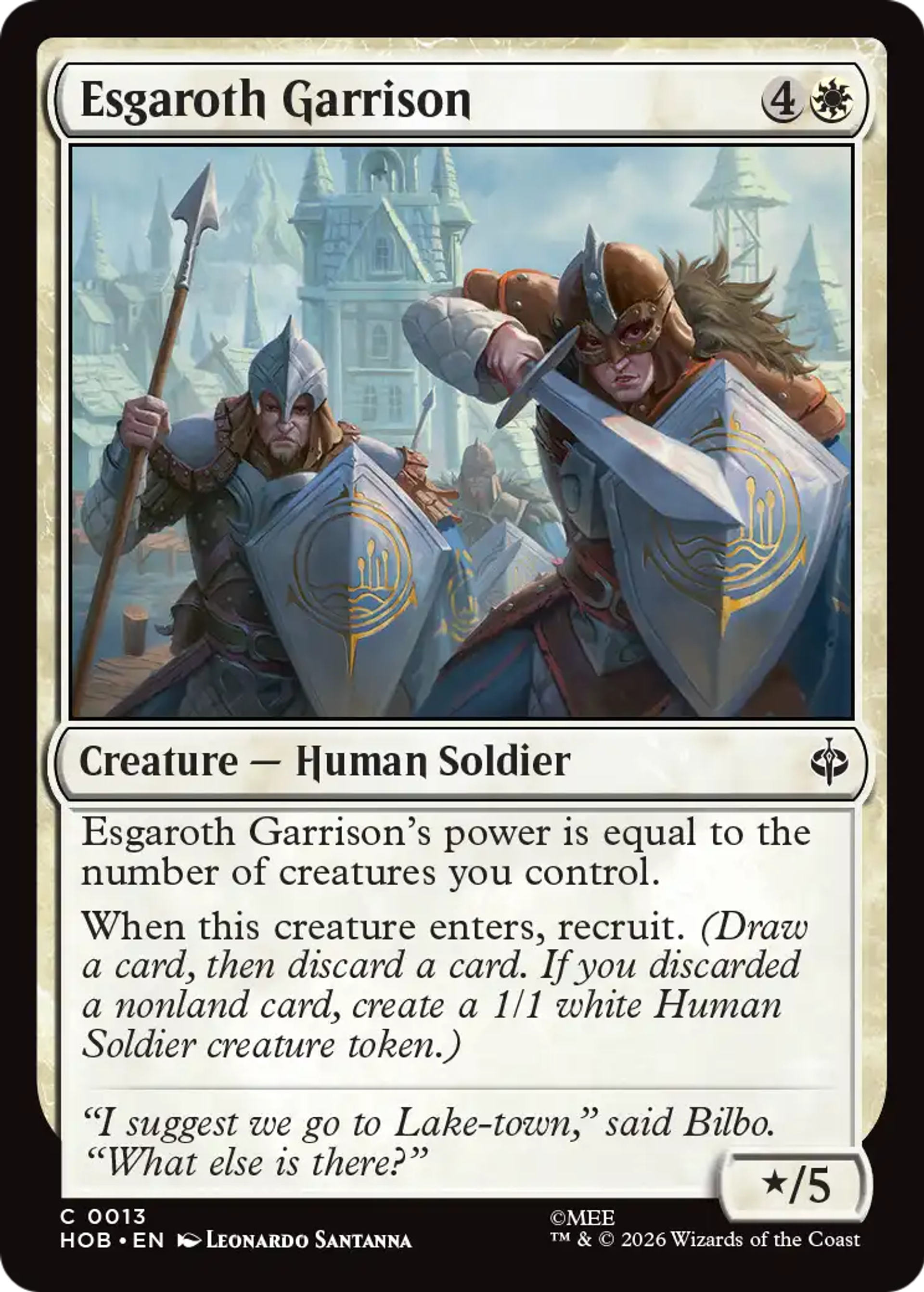 Esgaroth Garrison — The Hobbit — Magic: The Gathering