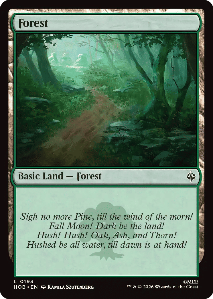 Forêt — The Hobbit — Magic: The Gathering