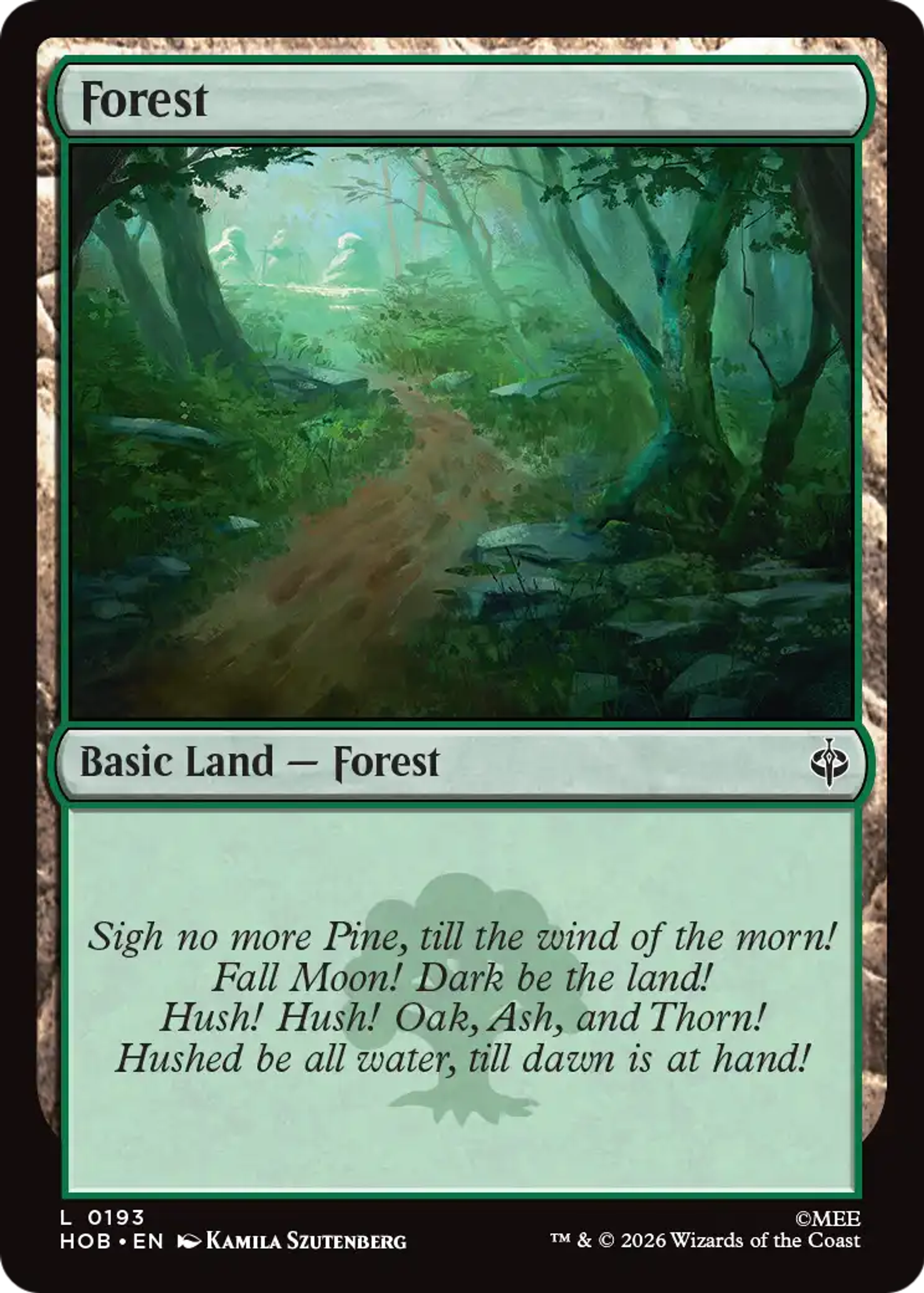 Forêt — The Hobbit — Magic: The Gathering