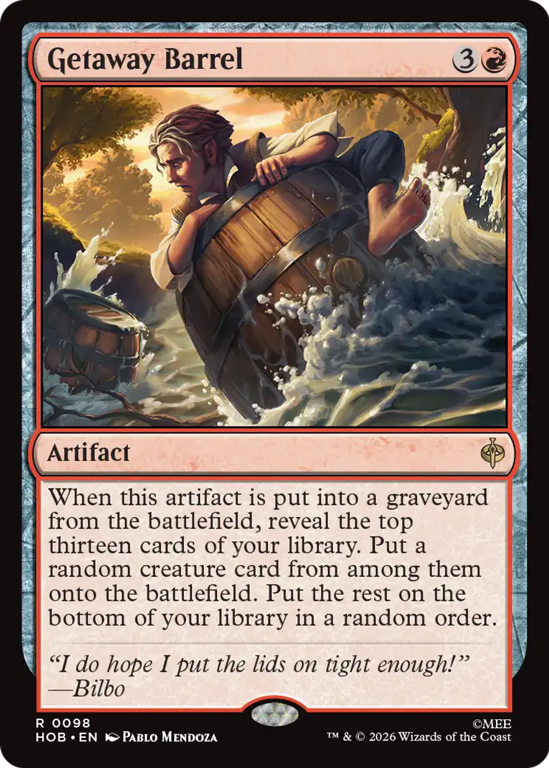 Getaway Barrel — The Hobbit — Magic: The Gathering