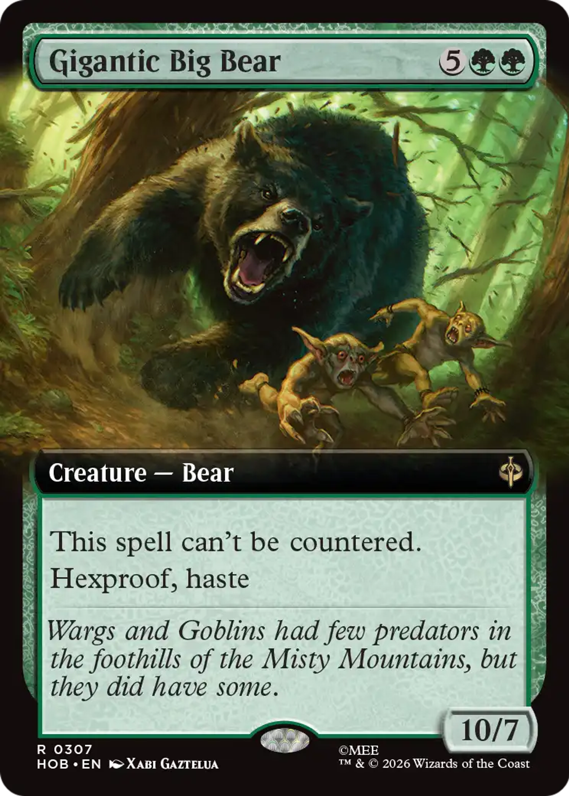 Gigantic Big Bear — The Hobbit — Magic: The Gathering