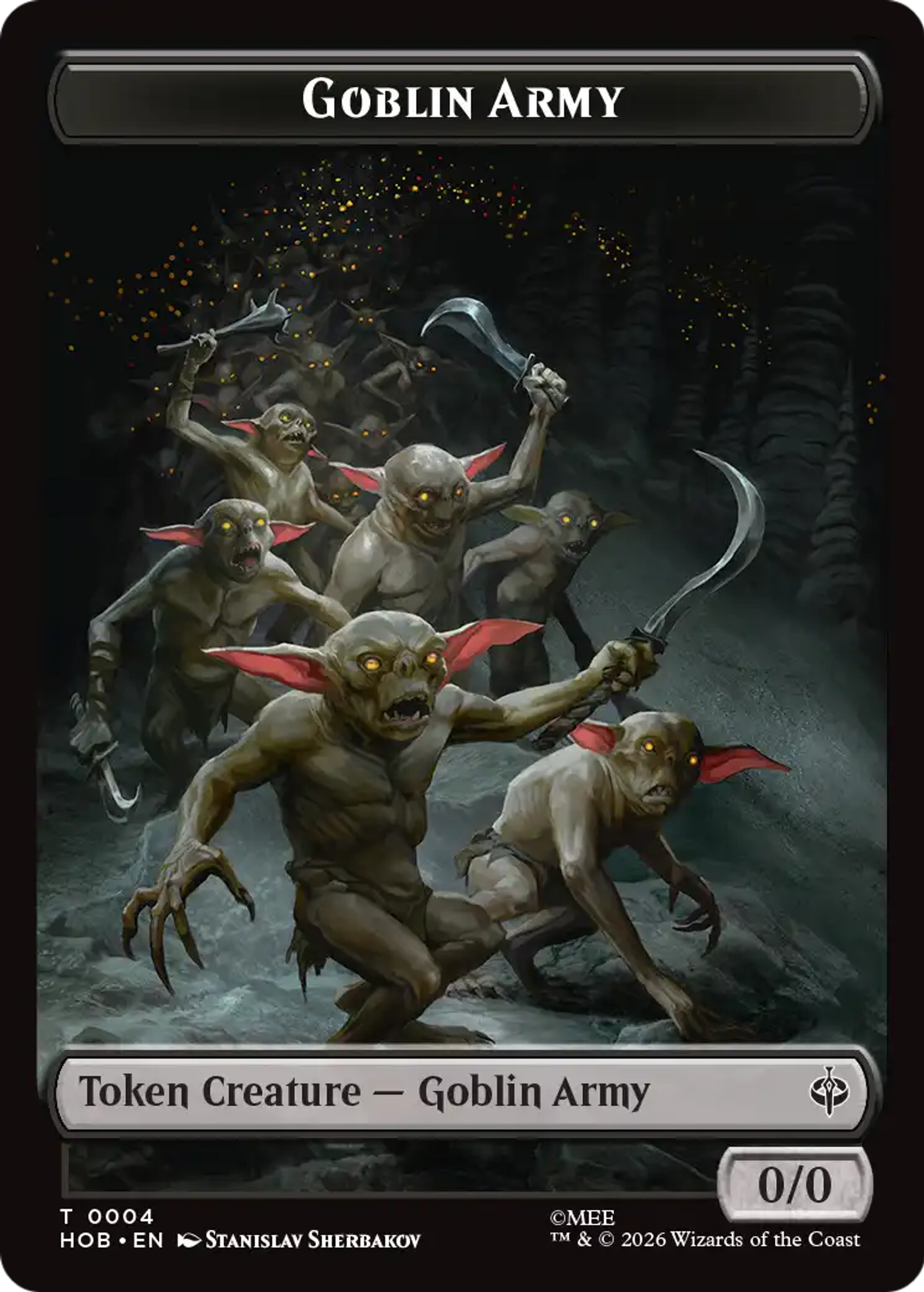 Goblin Army Token — The Hobbit — Magic: The Gathering