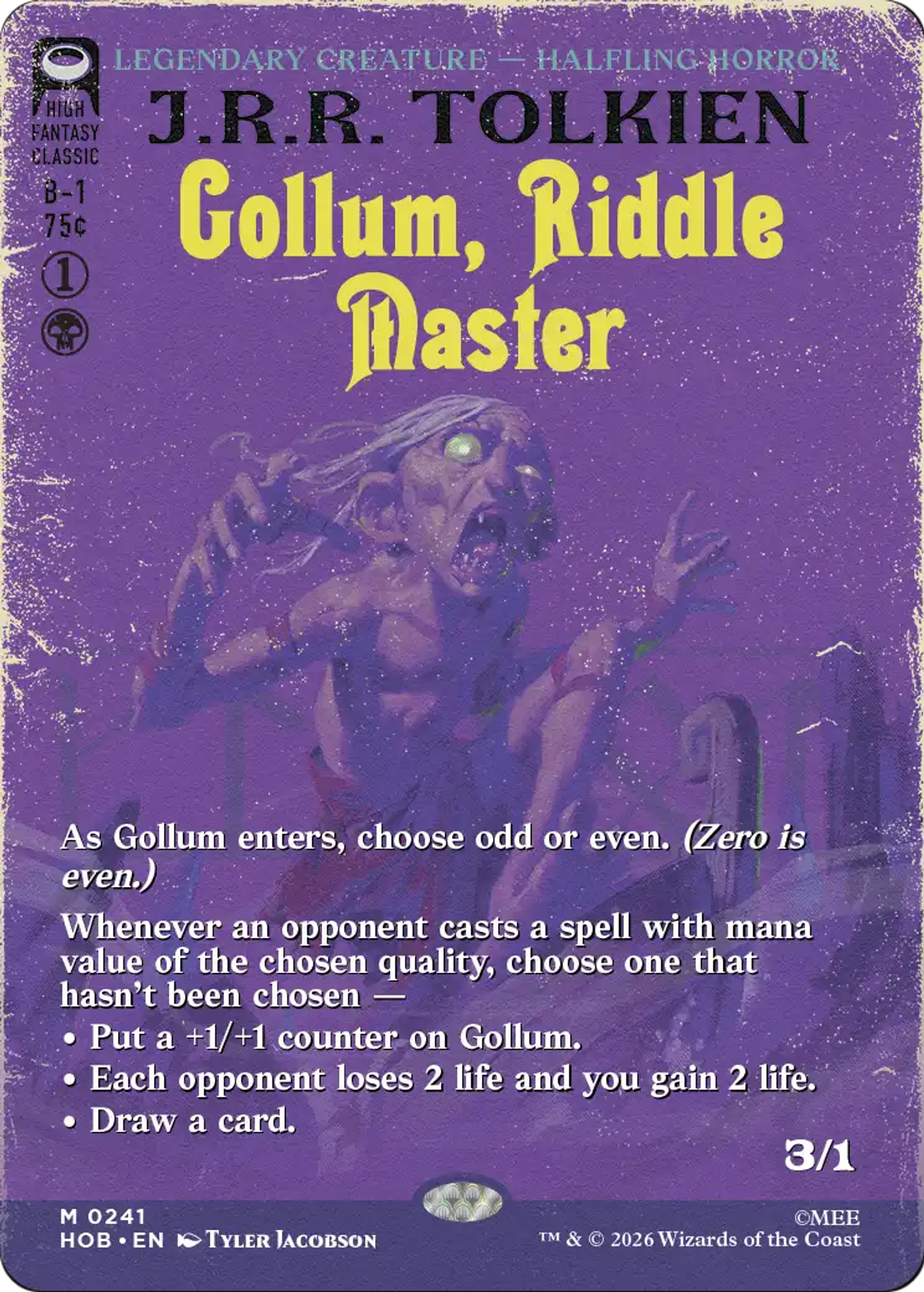Gollum, Riddle Master — The Hobbit — Magic: The Gathering
