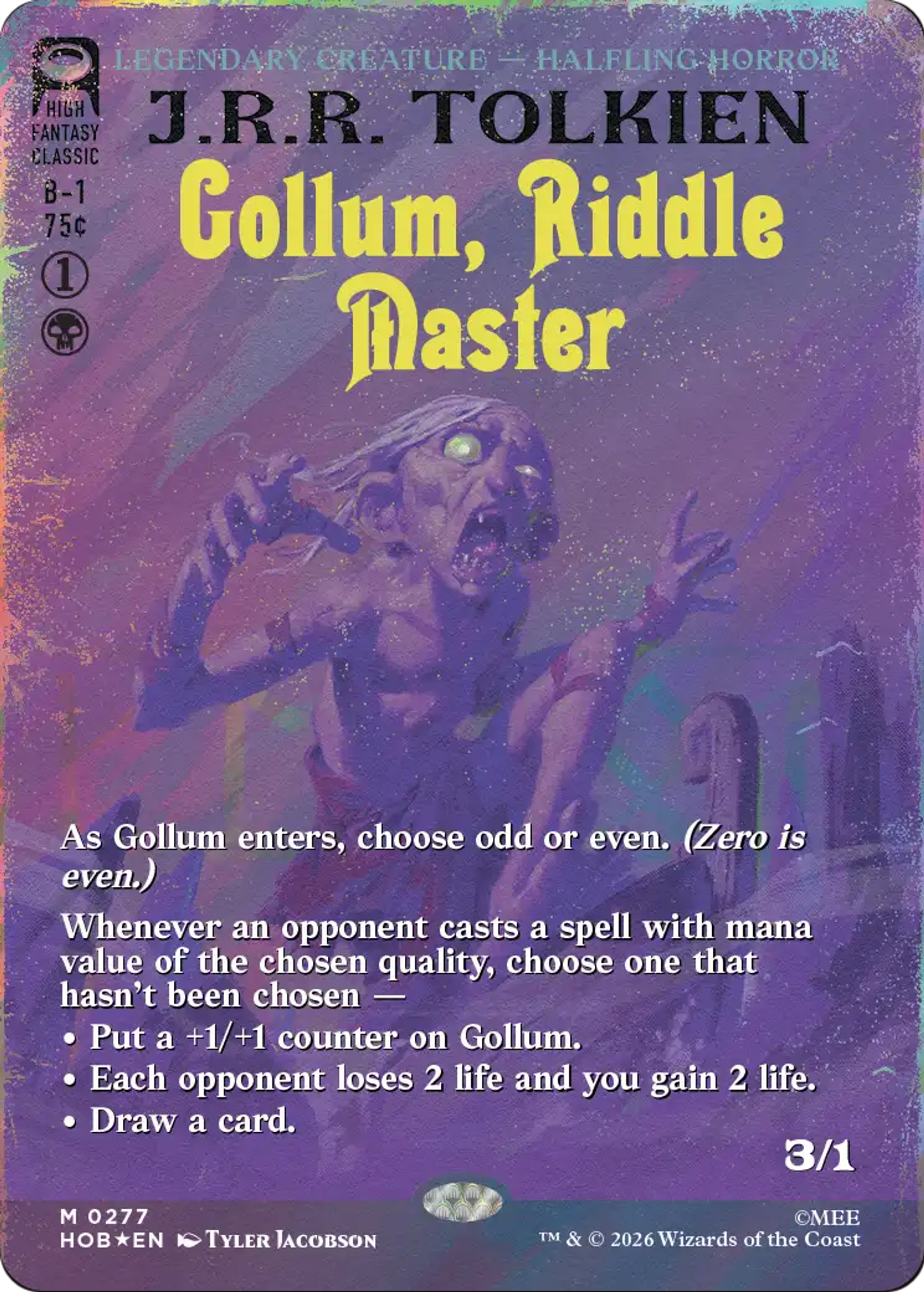 Gollum, Riddle Master — The Hobbit — Magic: The Gathering