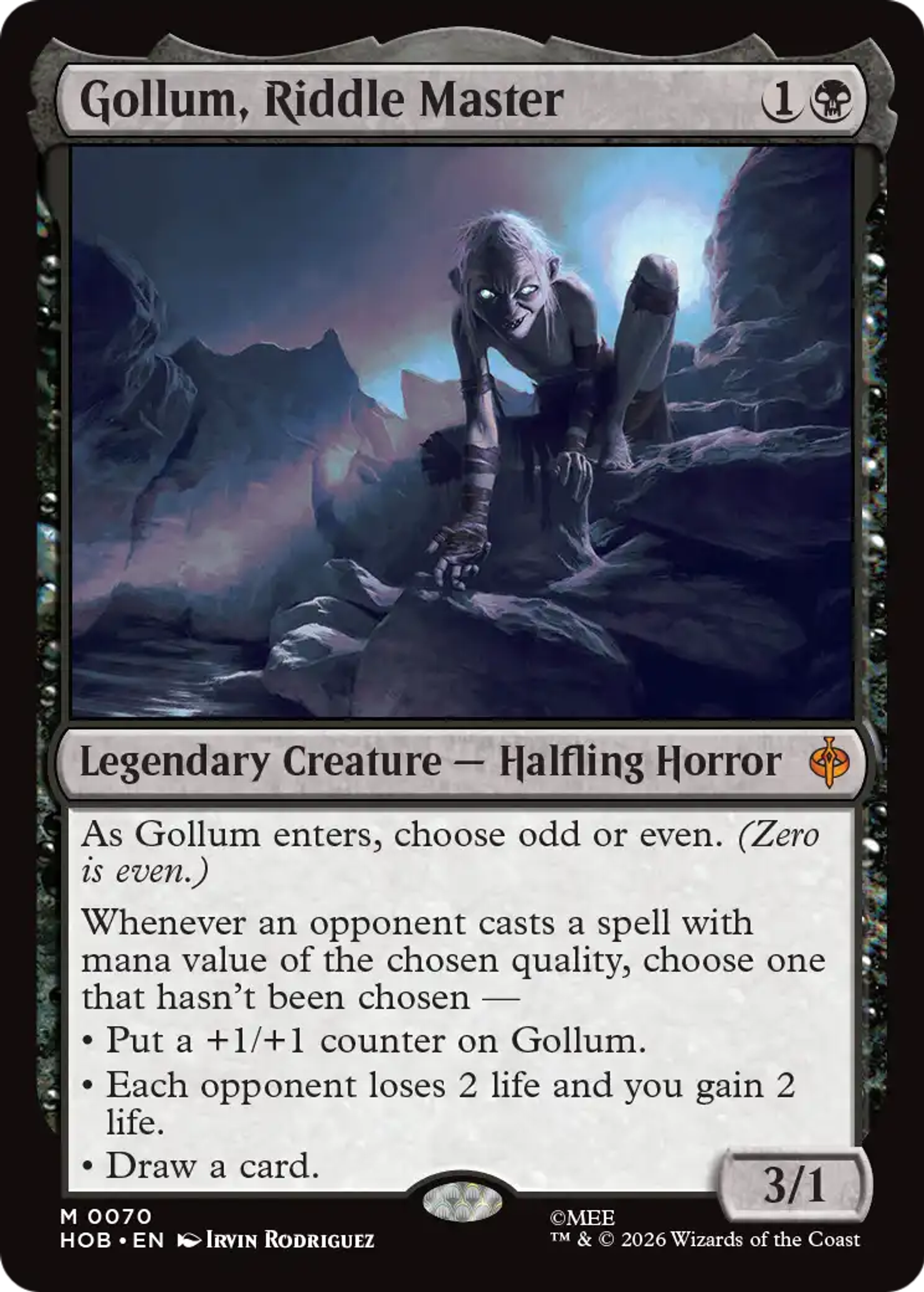 Gollum, Riddle Master — The Hobbit — Magic: The Gathering