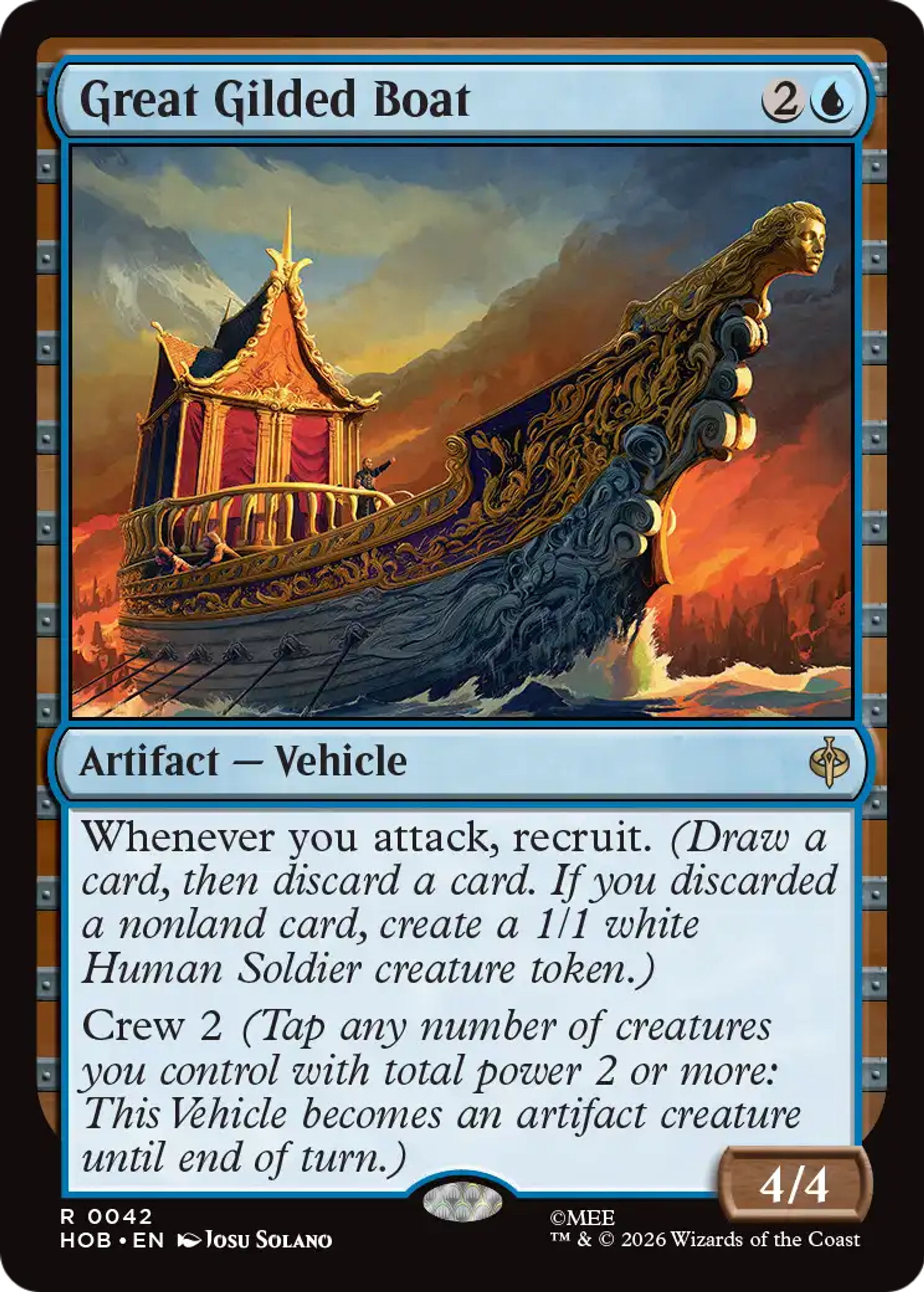Great Gilded Boat — The Hobbit — Magic: The Gathering
