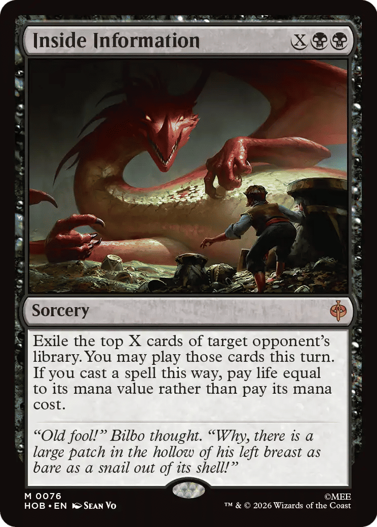 Inside Information — The Hobbit — Magic: The Gathering