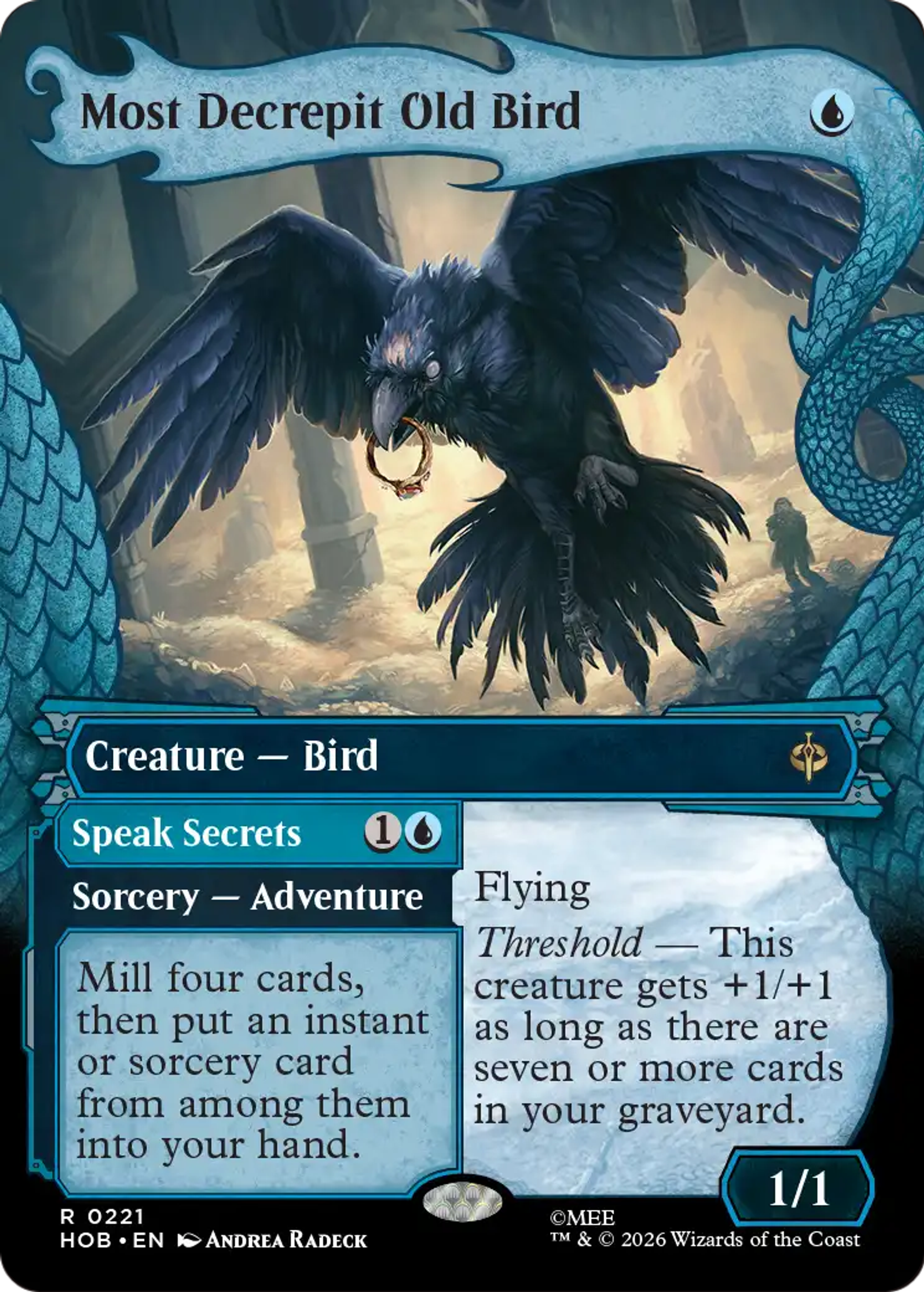 Most Decrepit Old Bird // Speak Secrets — The Hobbit — Magic: The Gathering