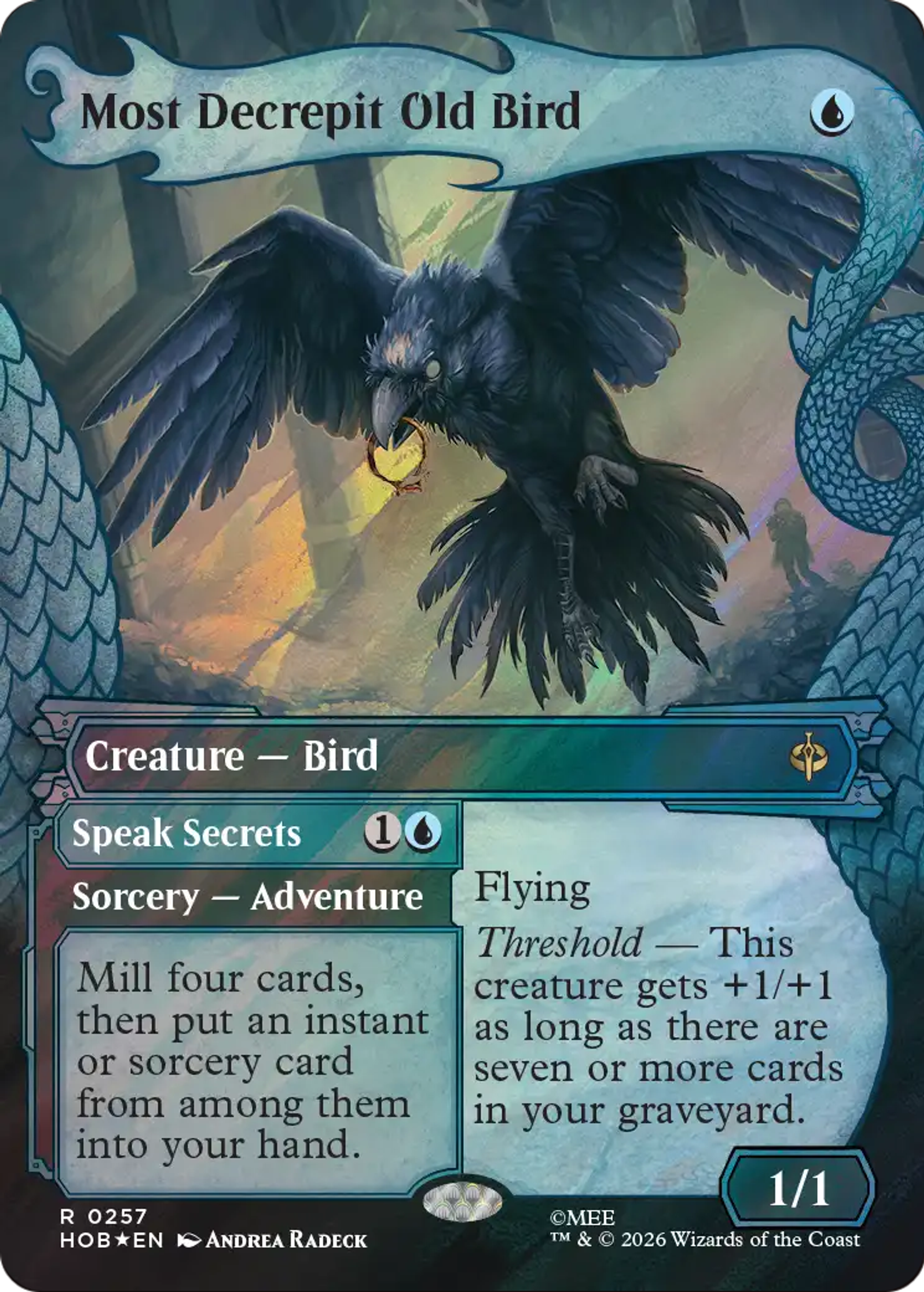Most Decrepit Old Bird // Speak Secrets — The Hobbit — Magic: The Gathering