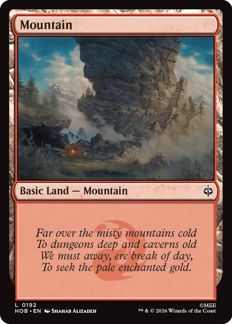 Montagne — The Hobbit — Magic: The Gathering