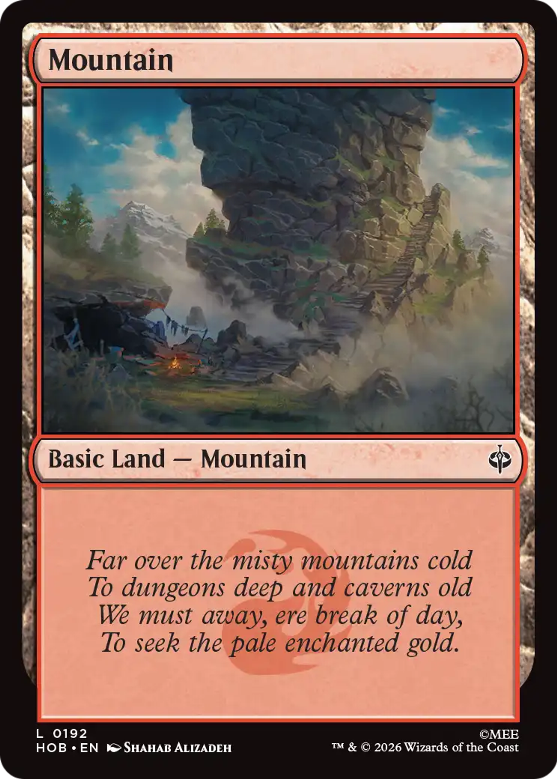 Mountain — The Hobbit — Magic: The Gathering