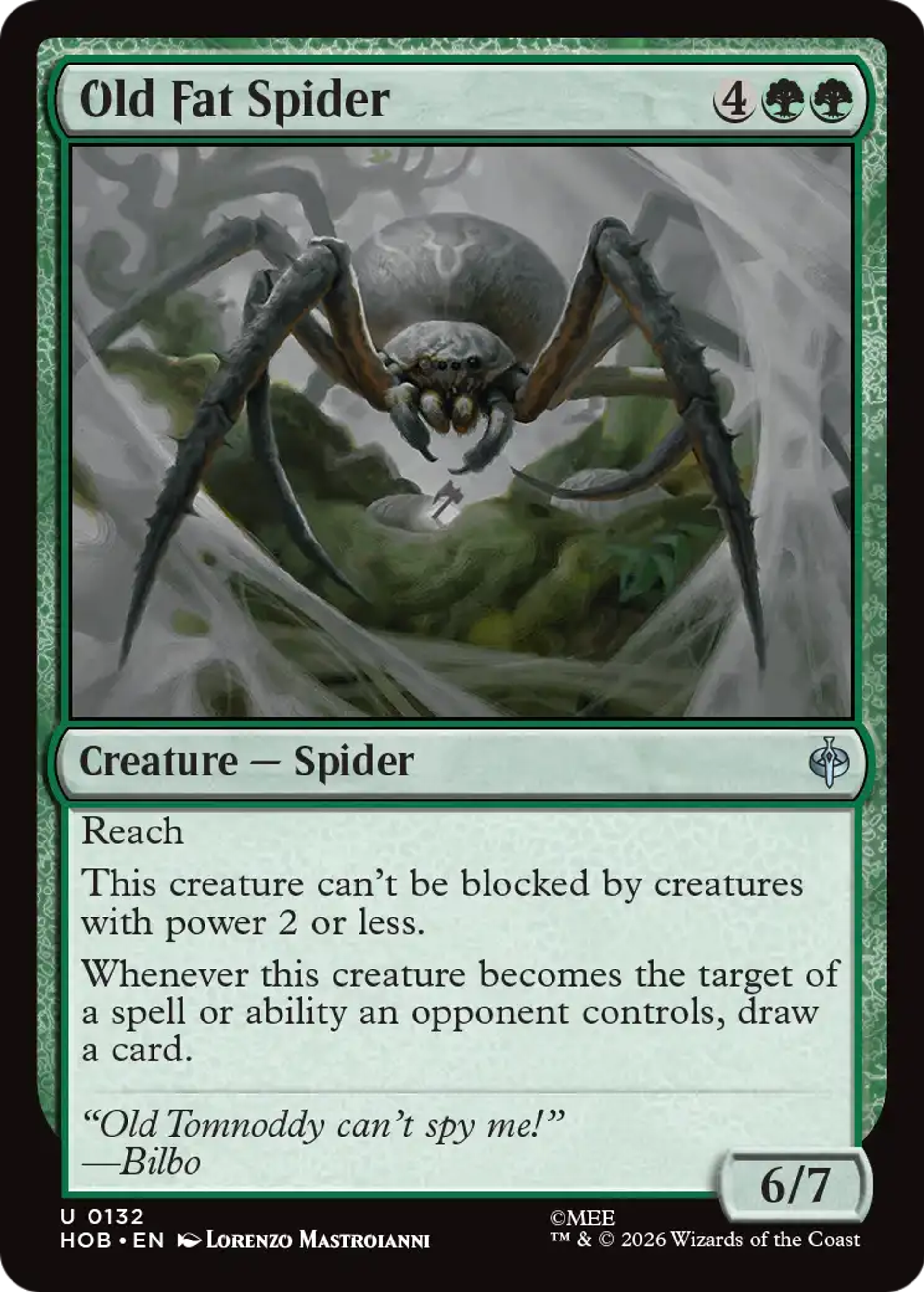 Old Fat Spider — The Hobbit — Magic: The Gathering