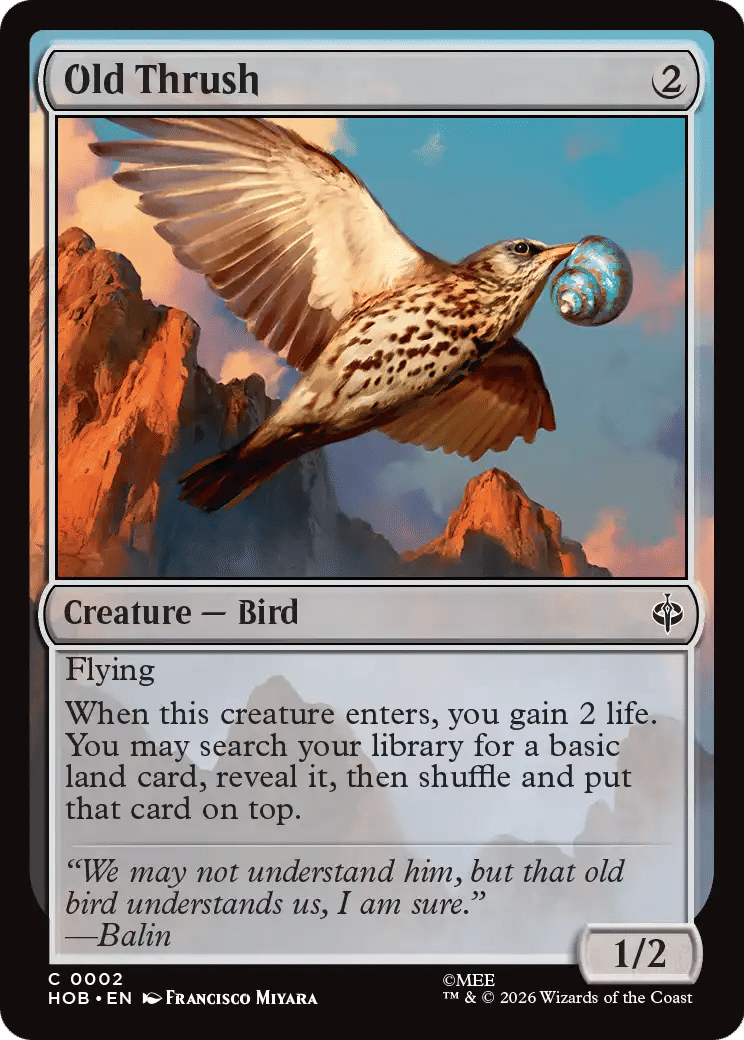 Old Thrush — The Hobbit — Magic: The Gathering
