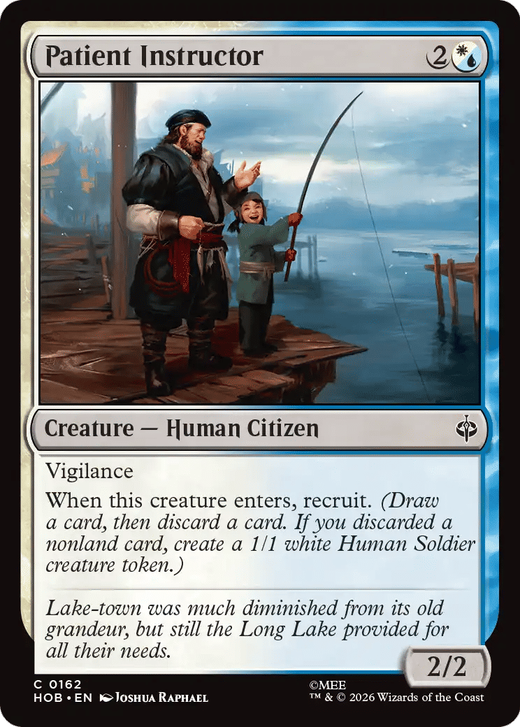 Instructeur patient — The Hobbit — Magic: The Gathering