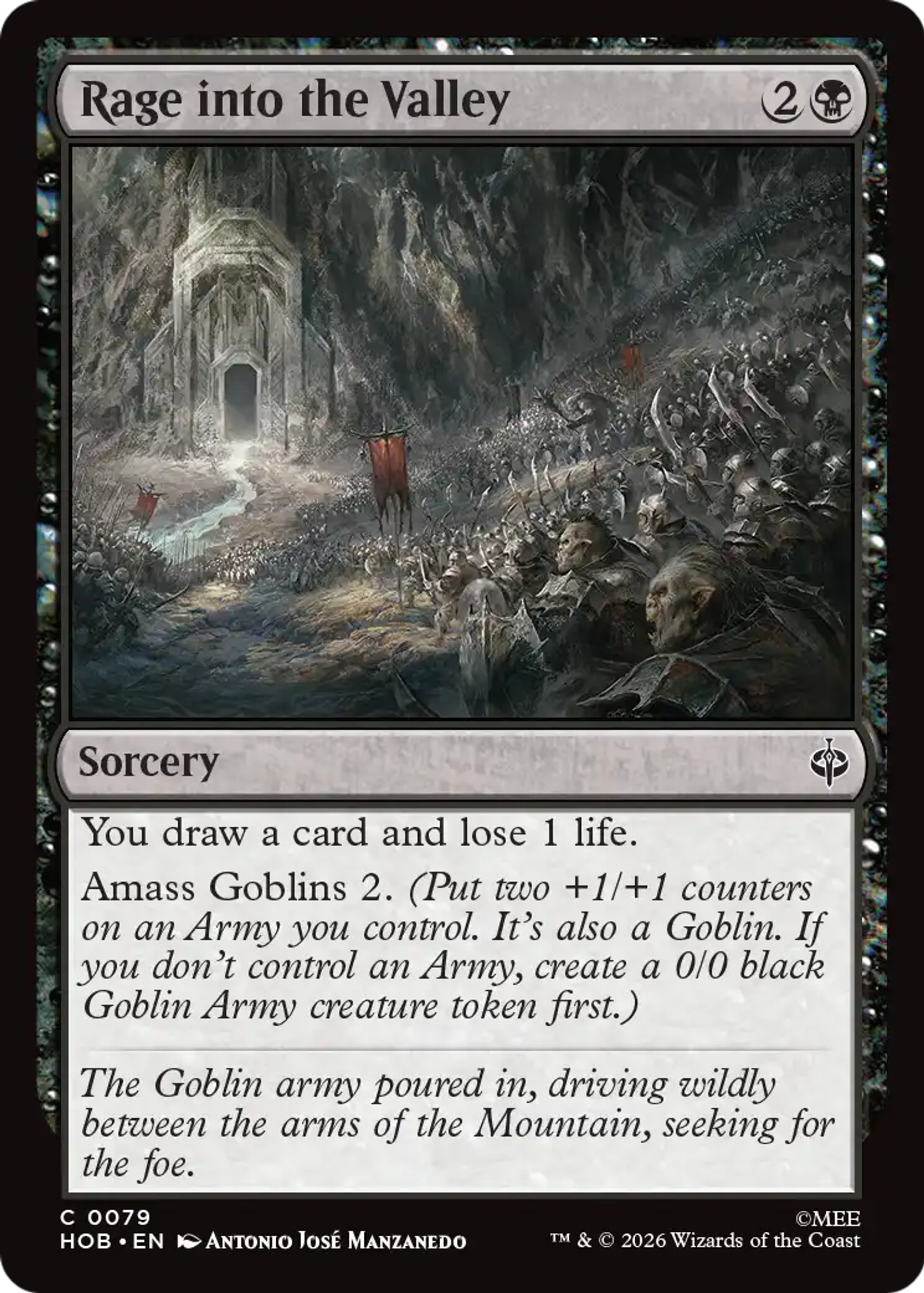 Rage into the Valley — The Hobbit — Magic: The Gathering
