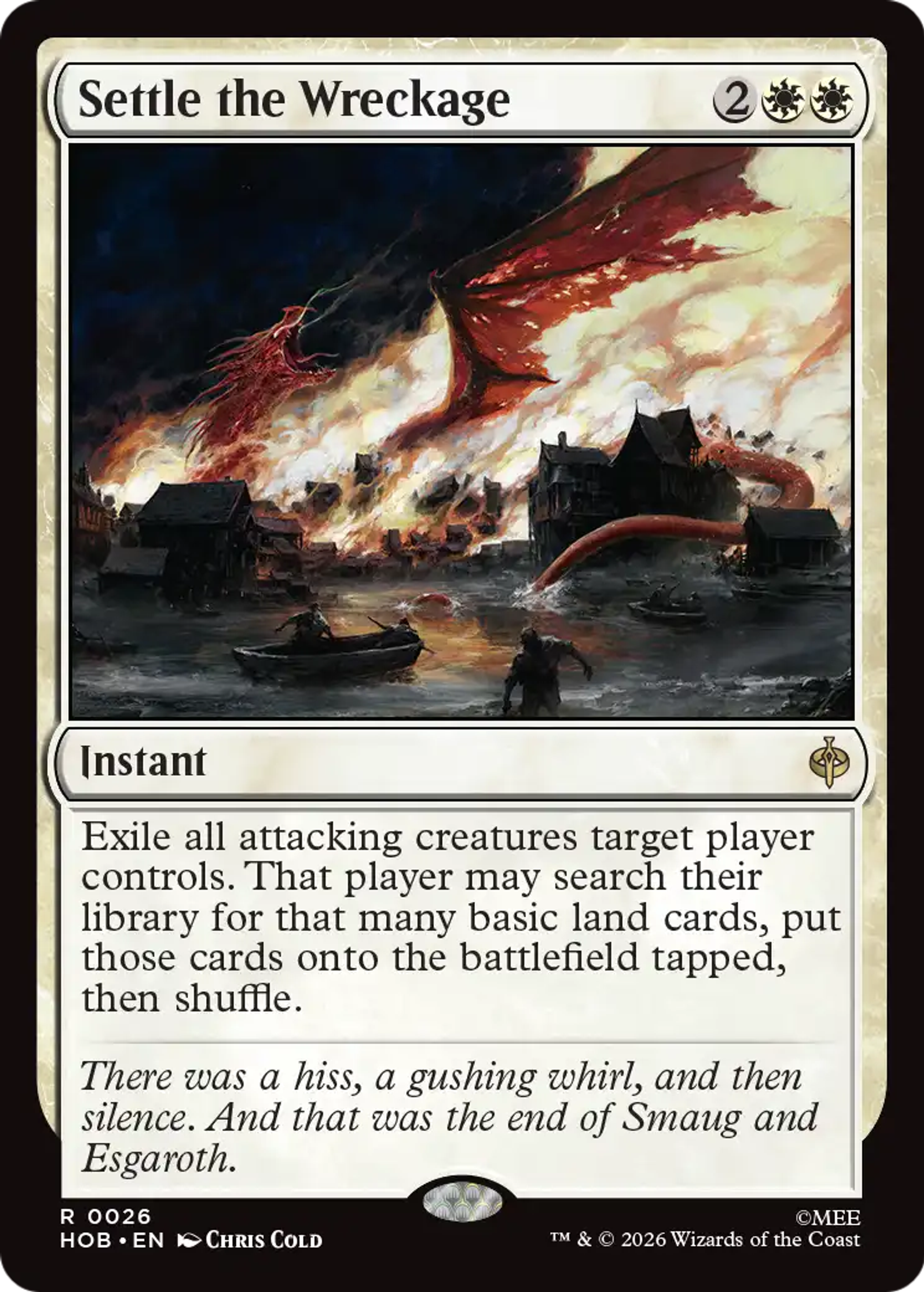 Settle the Wreckage — The Hobbit — Magic: The Gathering
