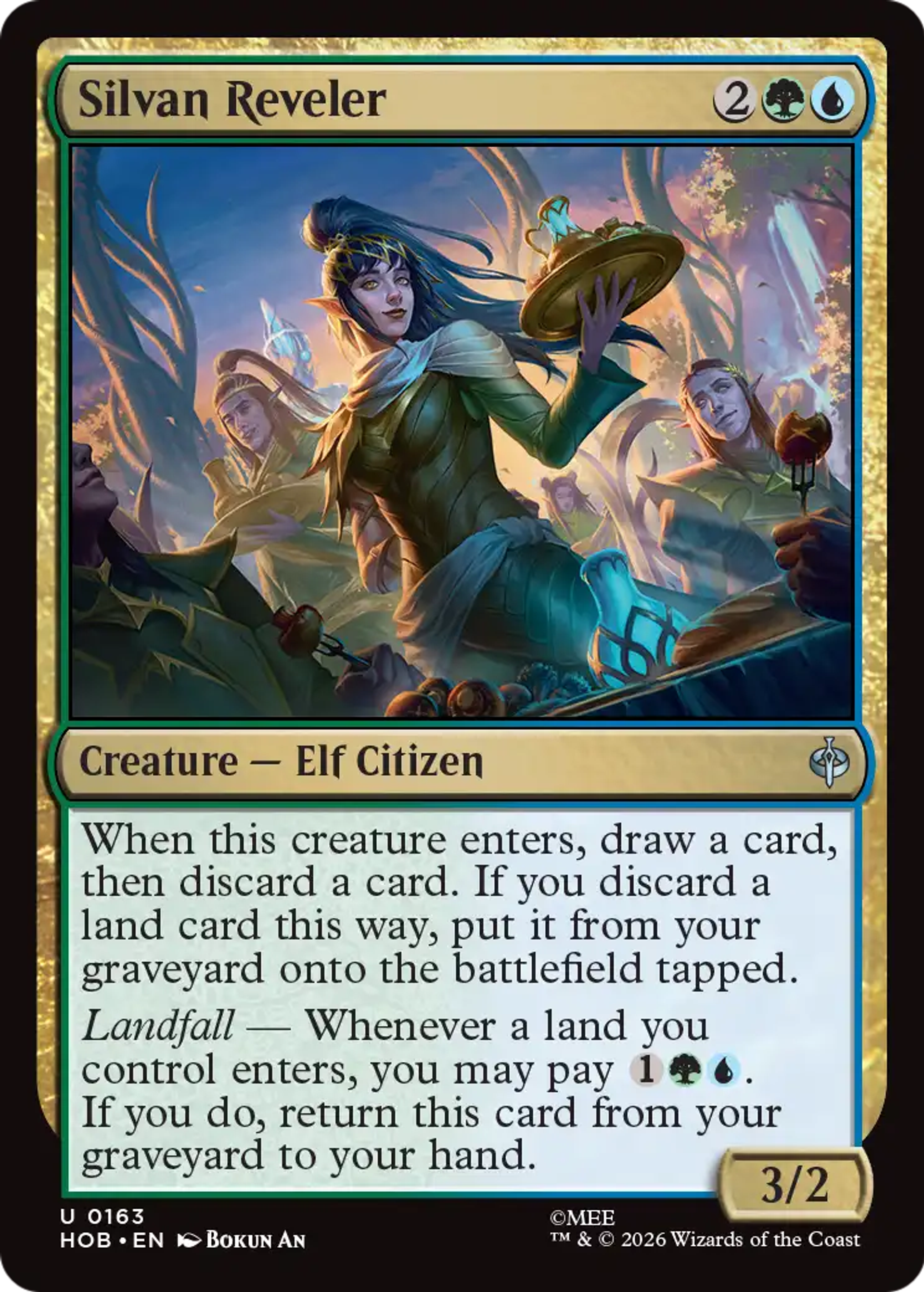 Silvan Reveler — The Hobbit — Magic: The Gathering