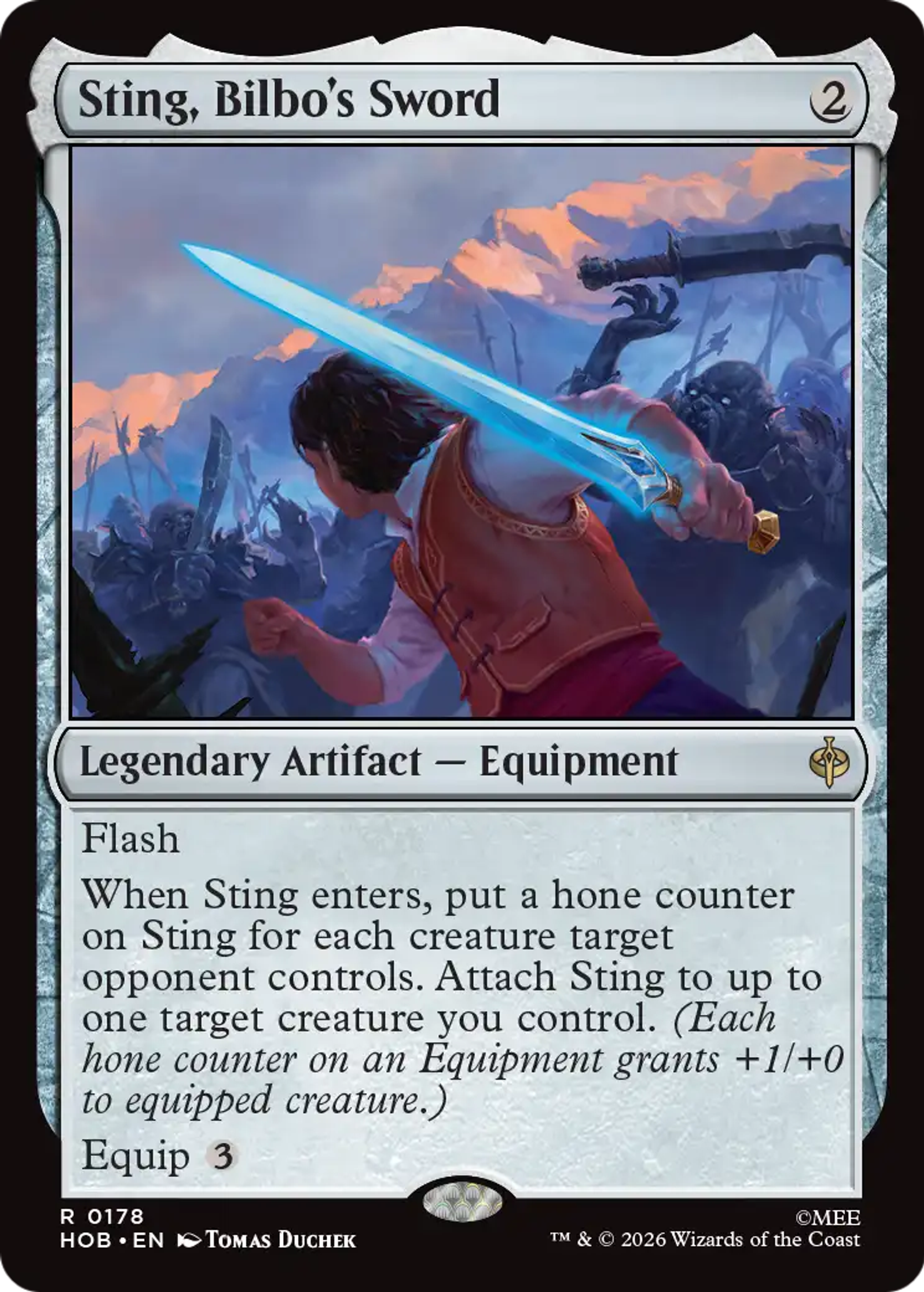 Sting, Bilbo's Sword — The Hobbit — Magic: The Gathering