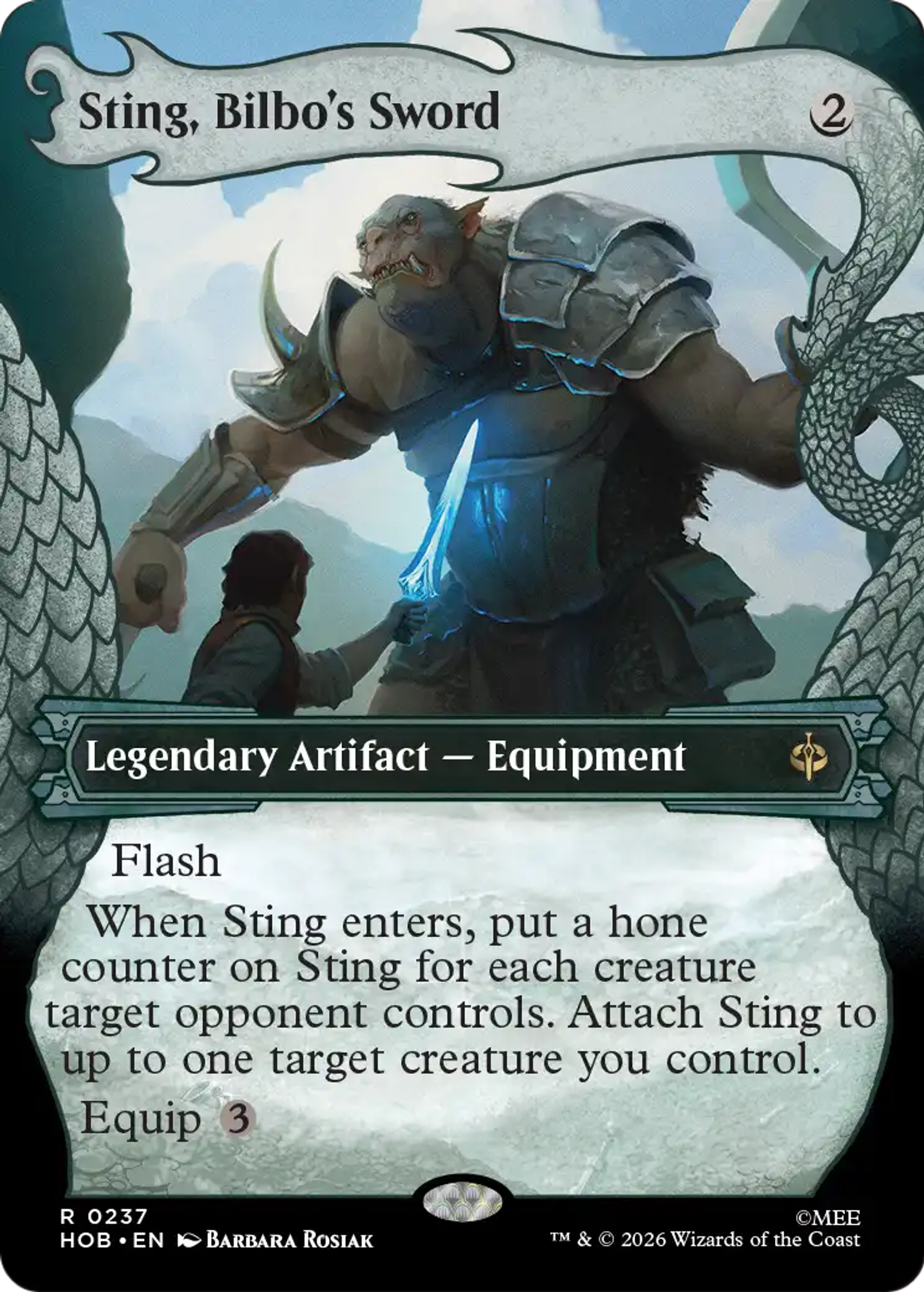 Sting, Bilbo's Sword — The Hobbit — Magic: The Gathering