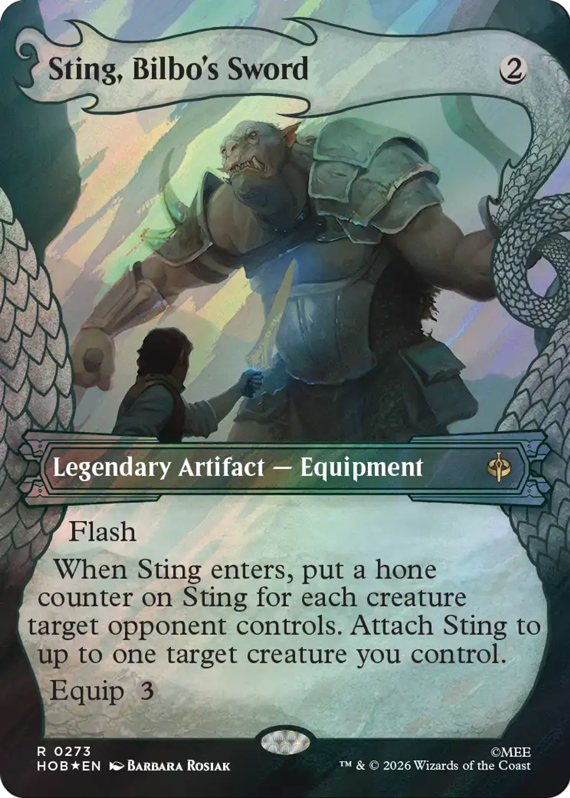 Sting, Bilbo's Sword — The Hobbit — Magic: The Gathering
