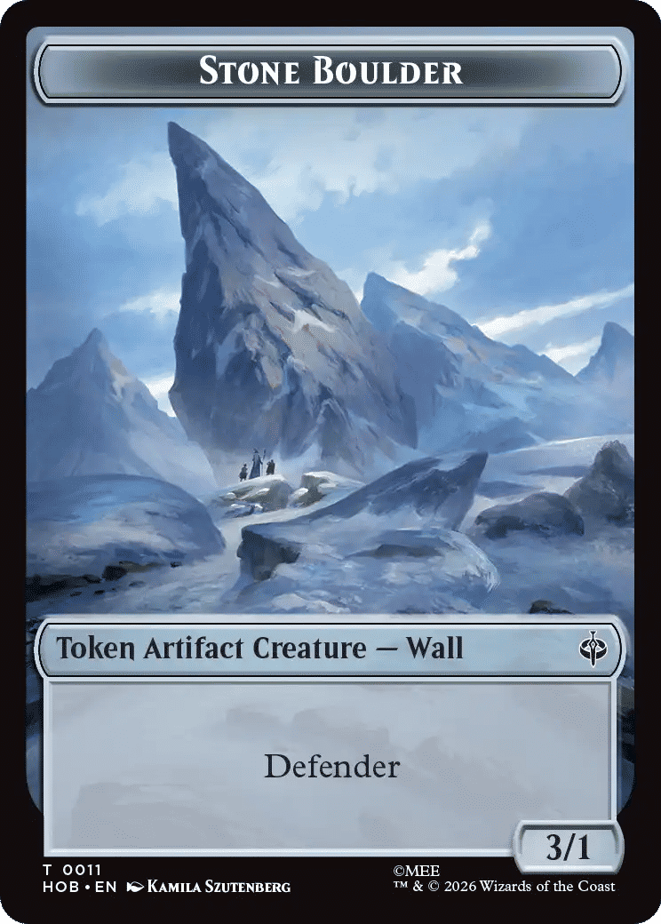 Stone Boulder — The Hobbit — Magic: The Gathering