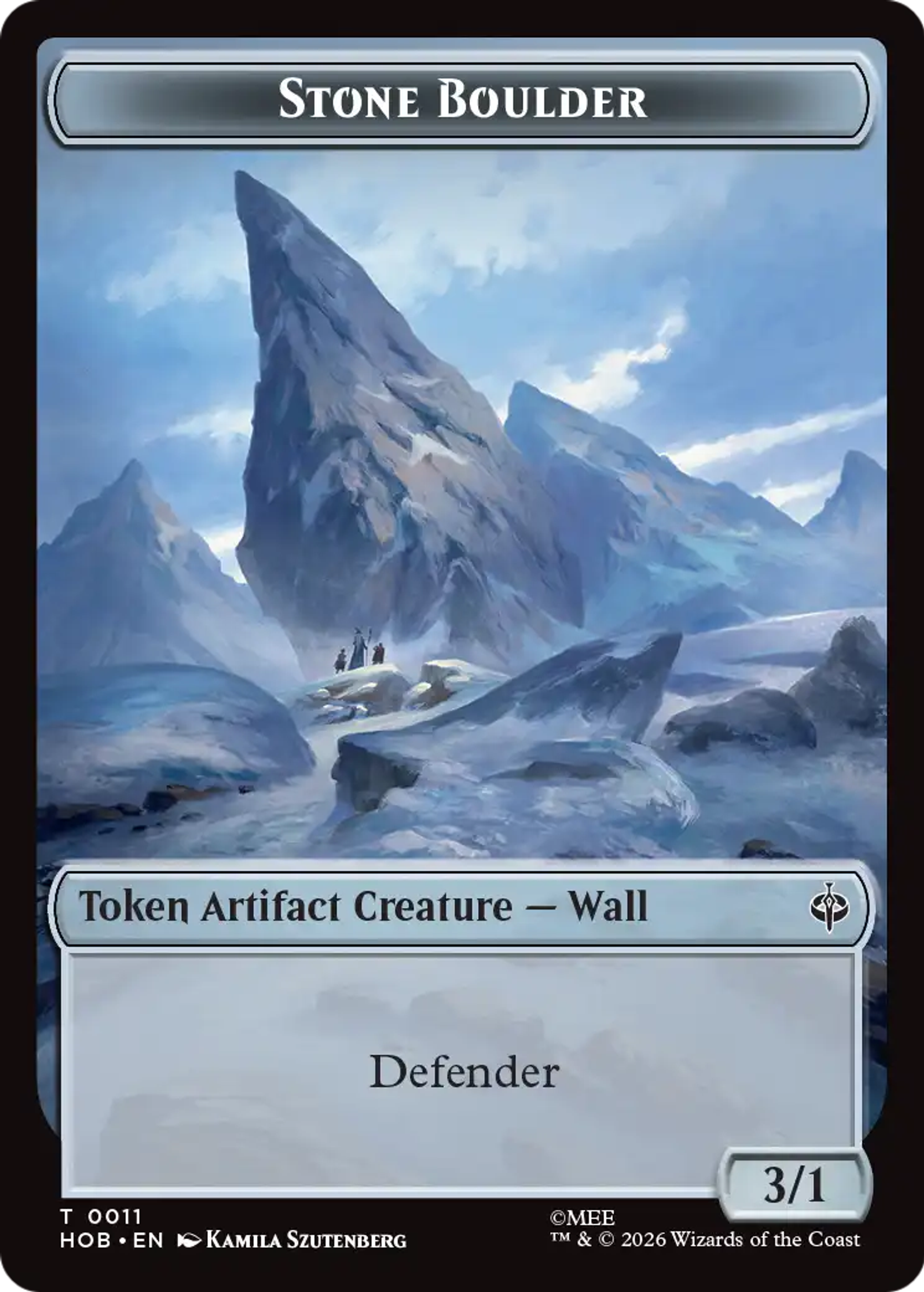 Stone Boulder — The Hobbit — Magic: The Gathering