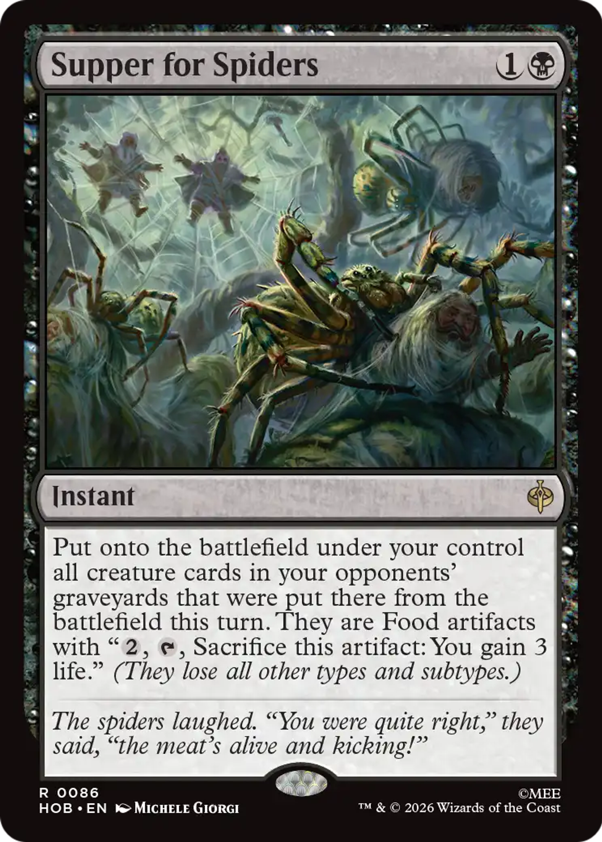 Supper for Spiders — The Hobbit — Magic: The Gathering