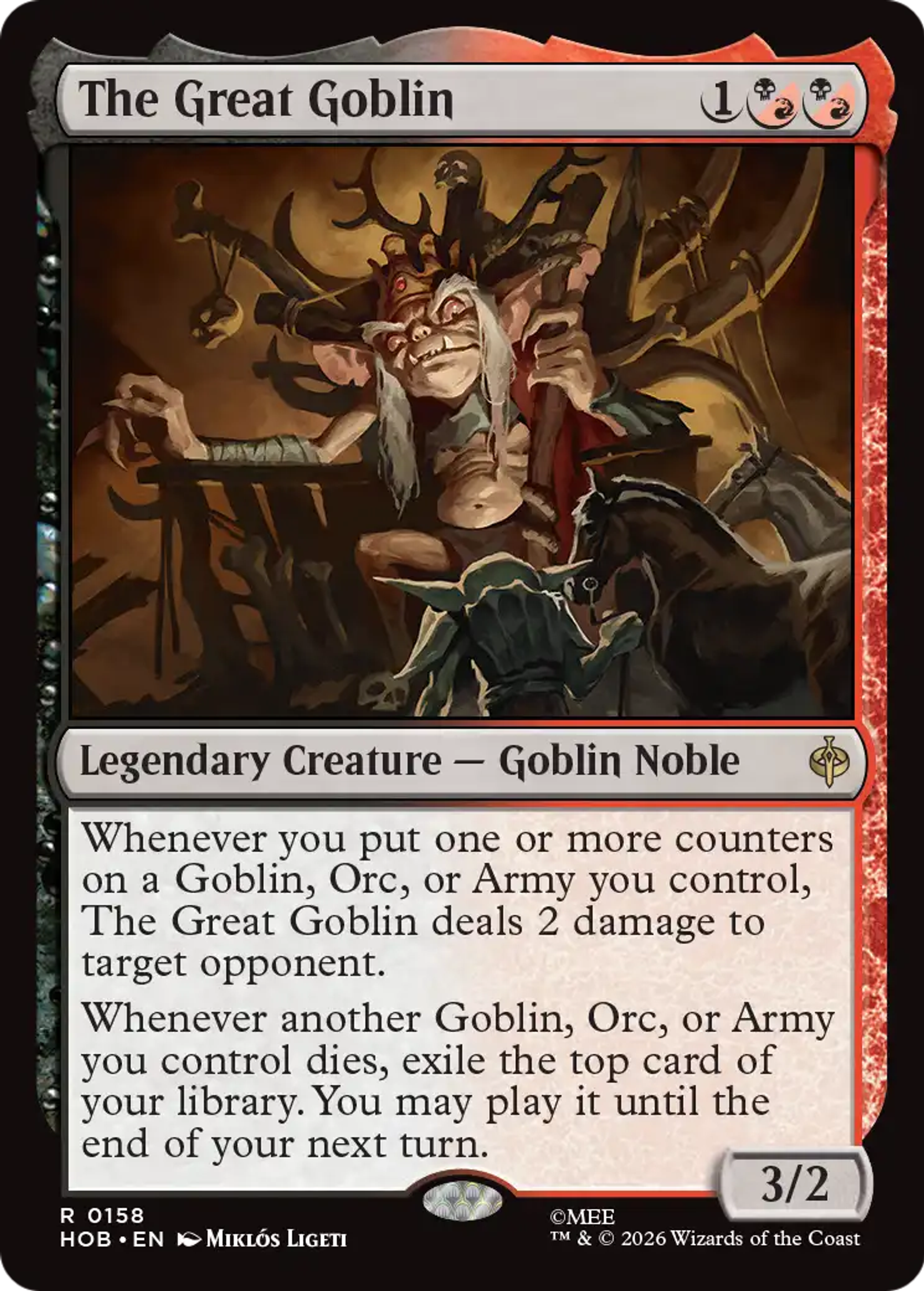 The Great Goblin — The Hobbit — Magic: The Gathering