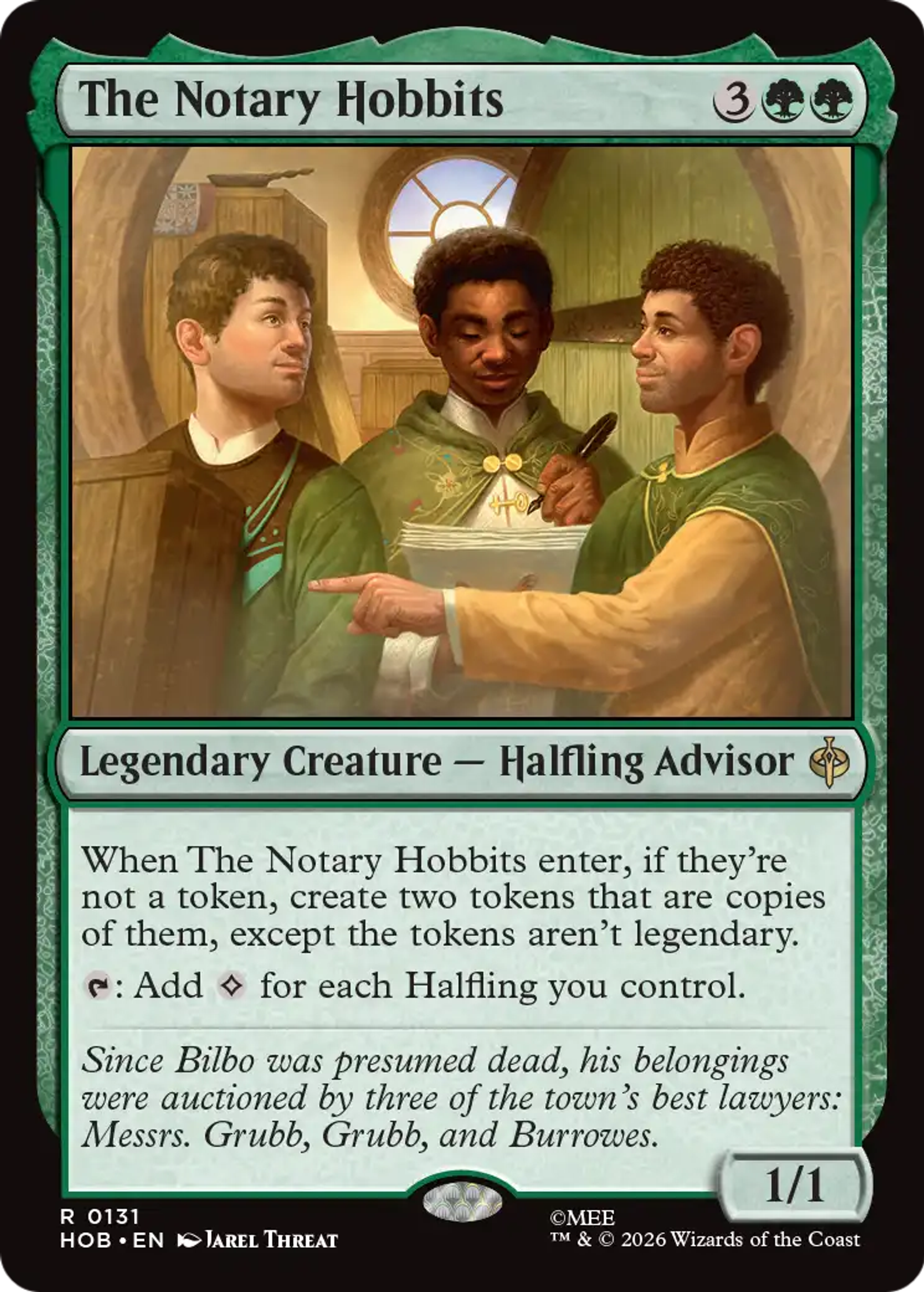 The Notary Hobbits — The Hobbit — Magic: The Gathering
