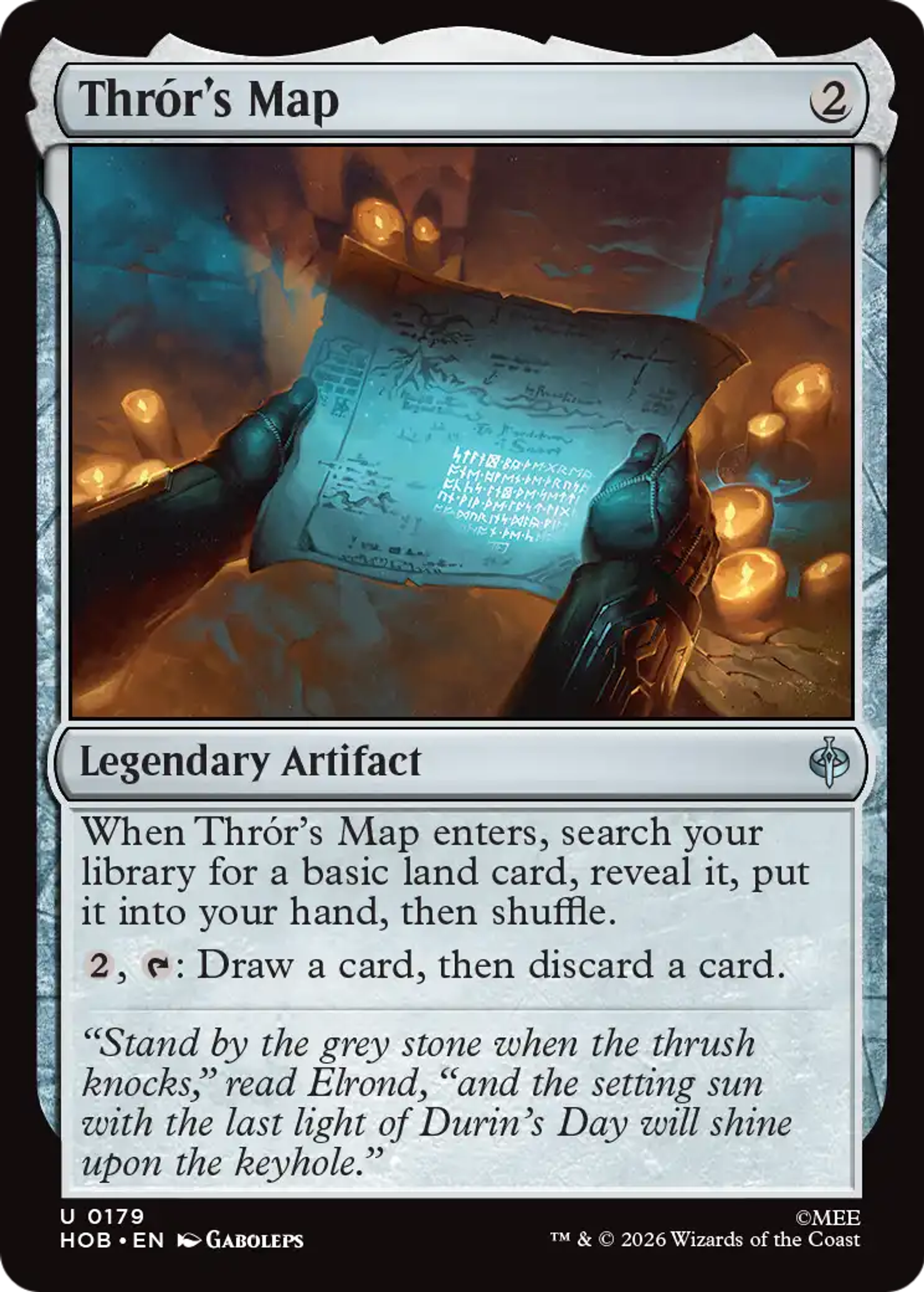 Thrór's Map — The Hobbit — Magic: The Gathering