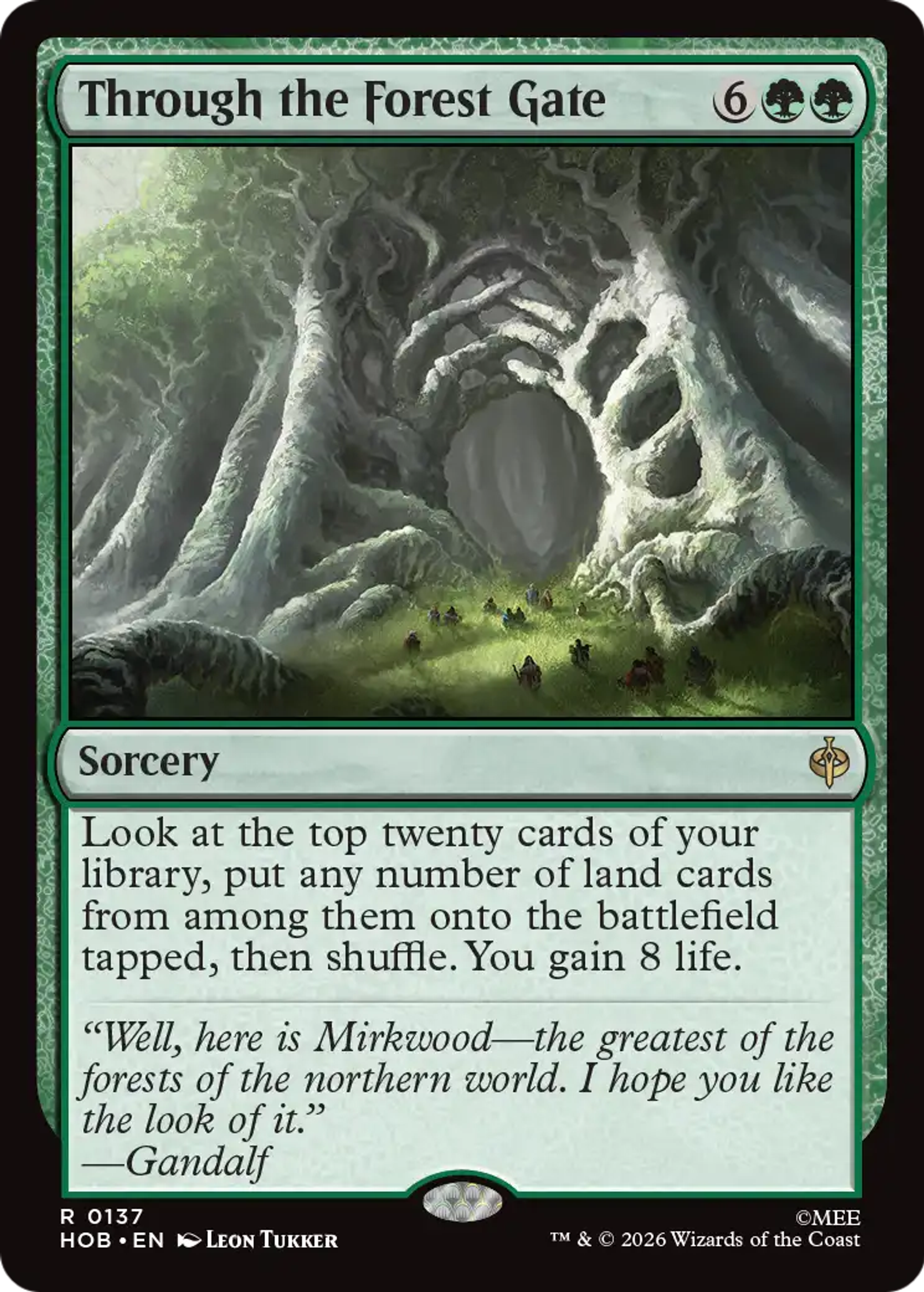 Through the Forest Gate — The Hobbit — Magic: The Gathering