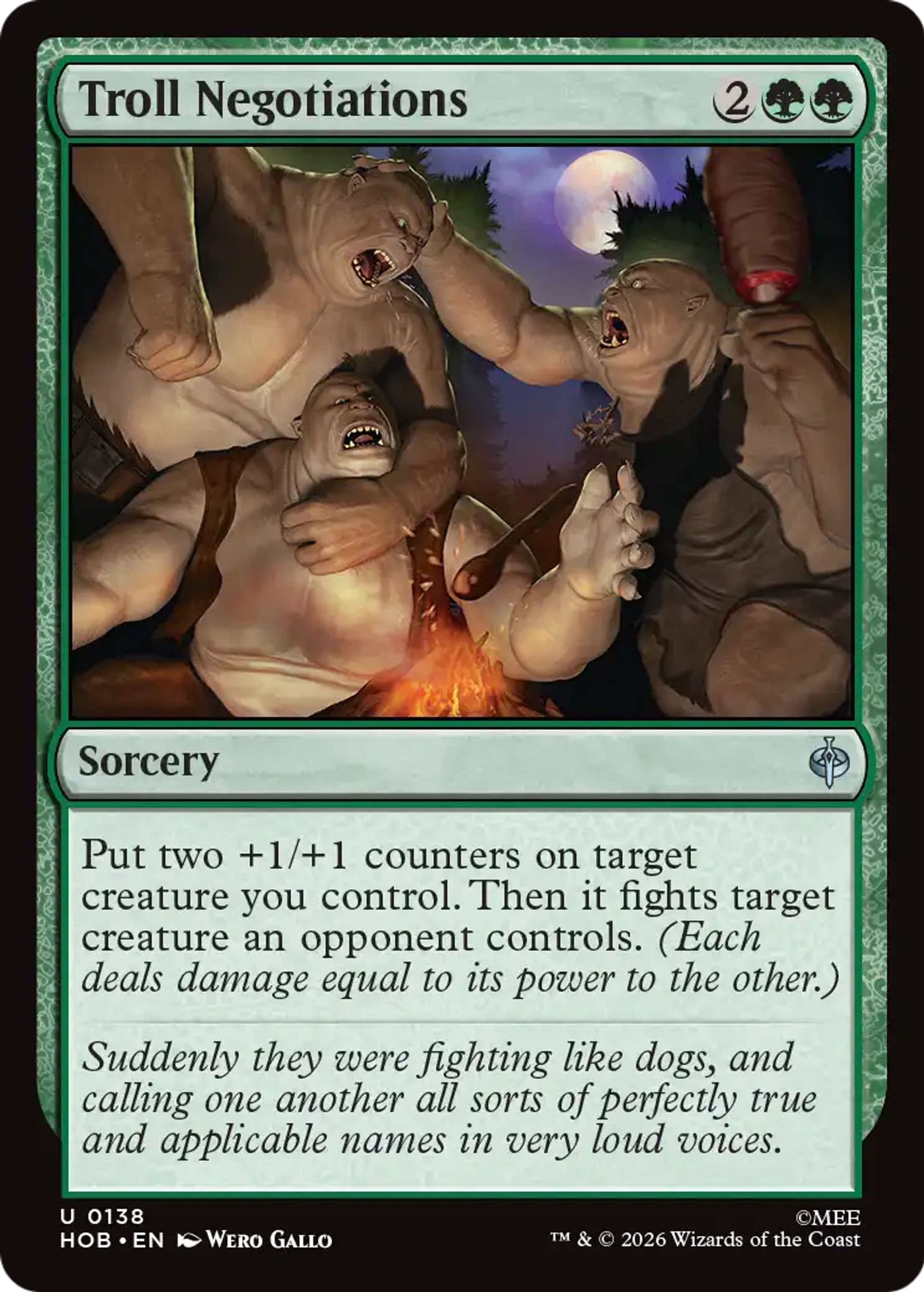 Troll Negotiations — The Hobbit — Magic: The Gathering