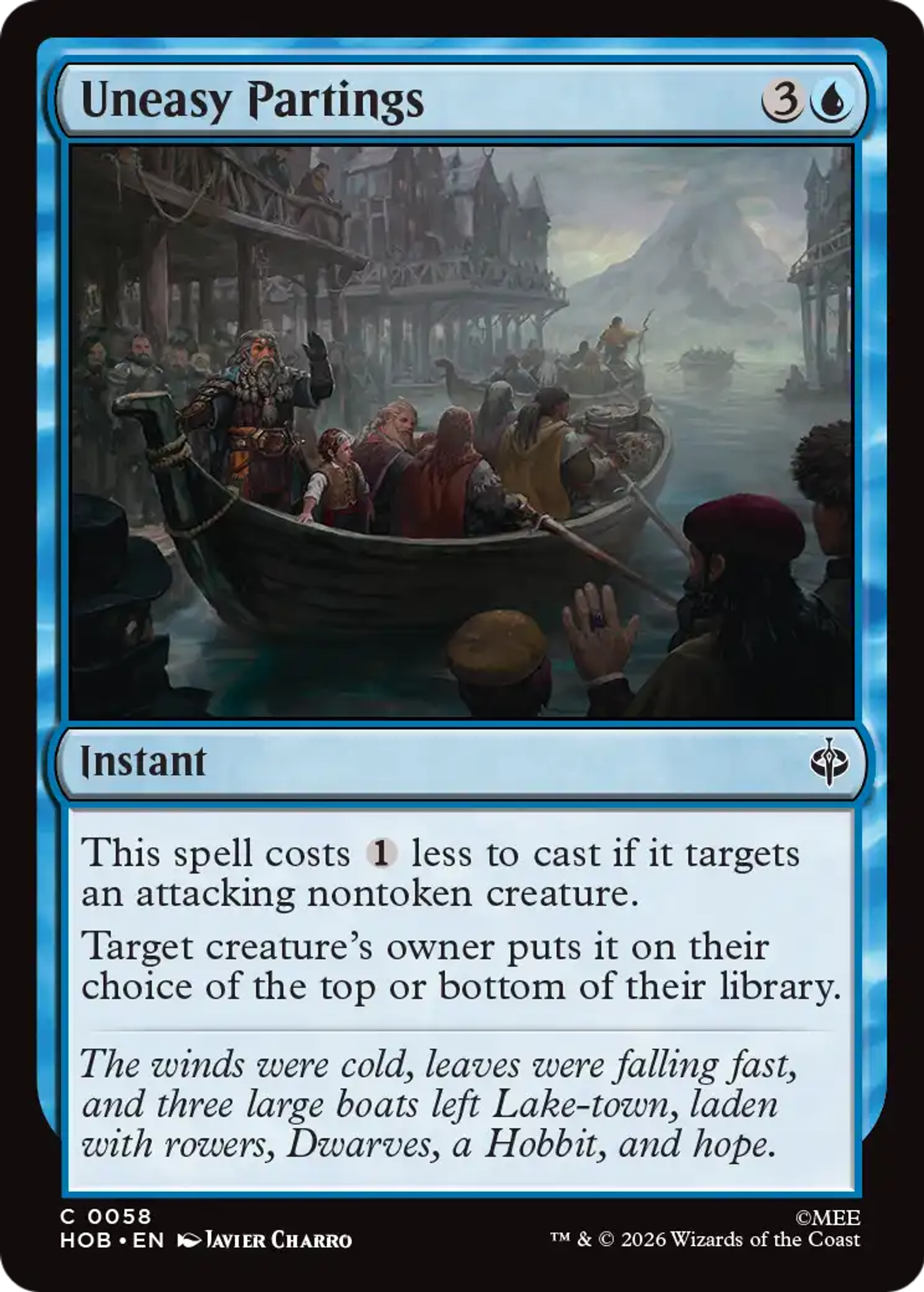 Uneasy Partings — The Hobbit — Magic: The Gathering