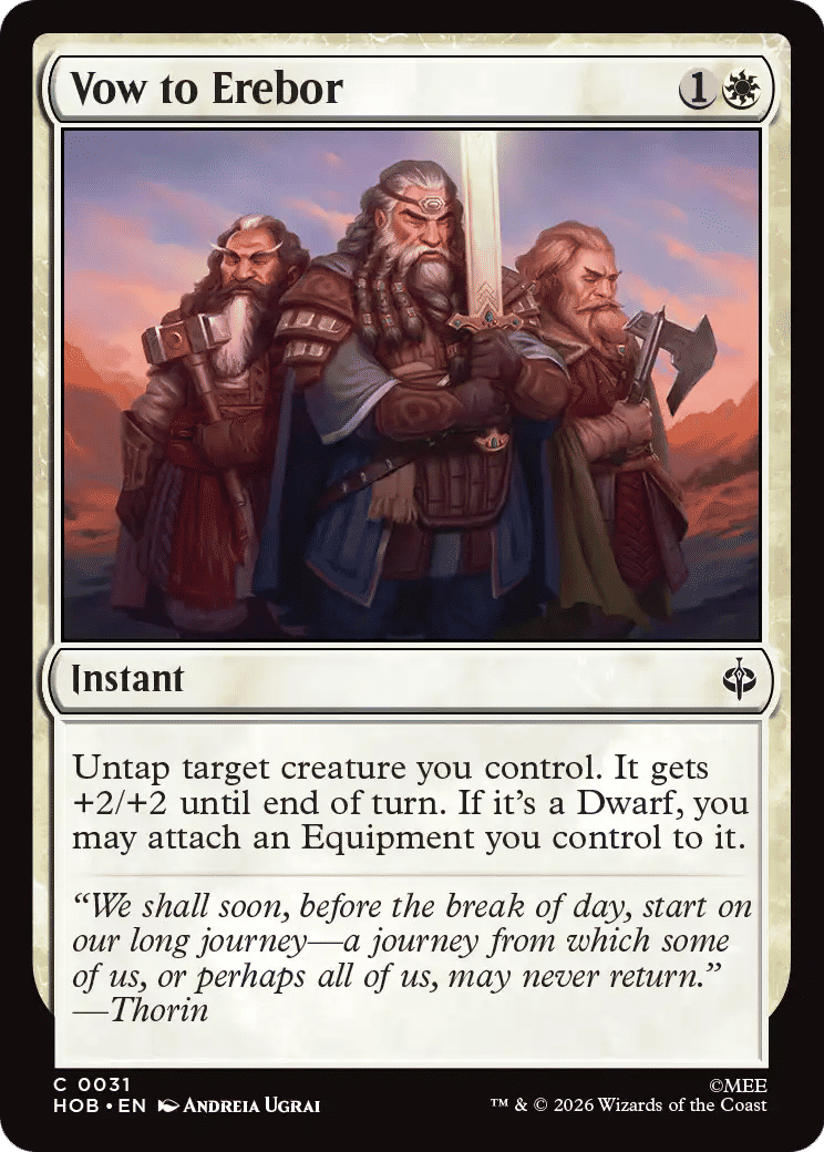 Vow to Erebor — The Hobbit — Magic: The Gathering