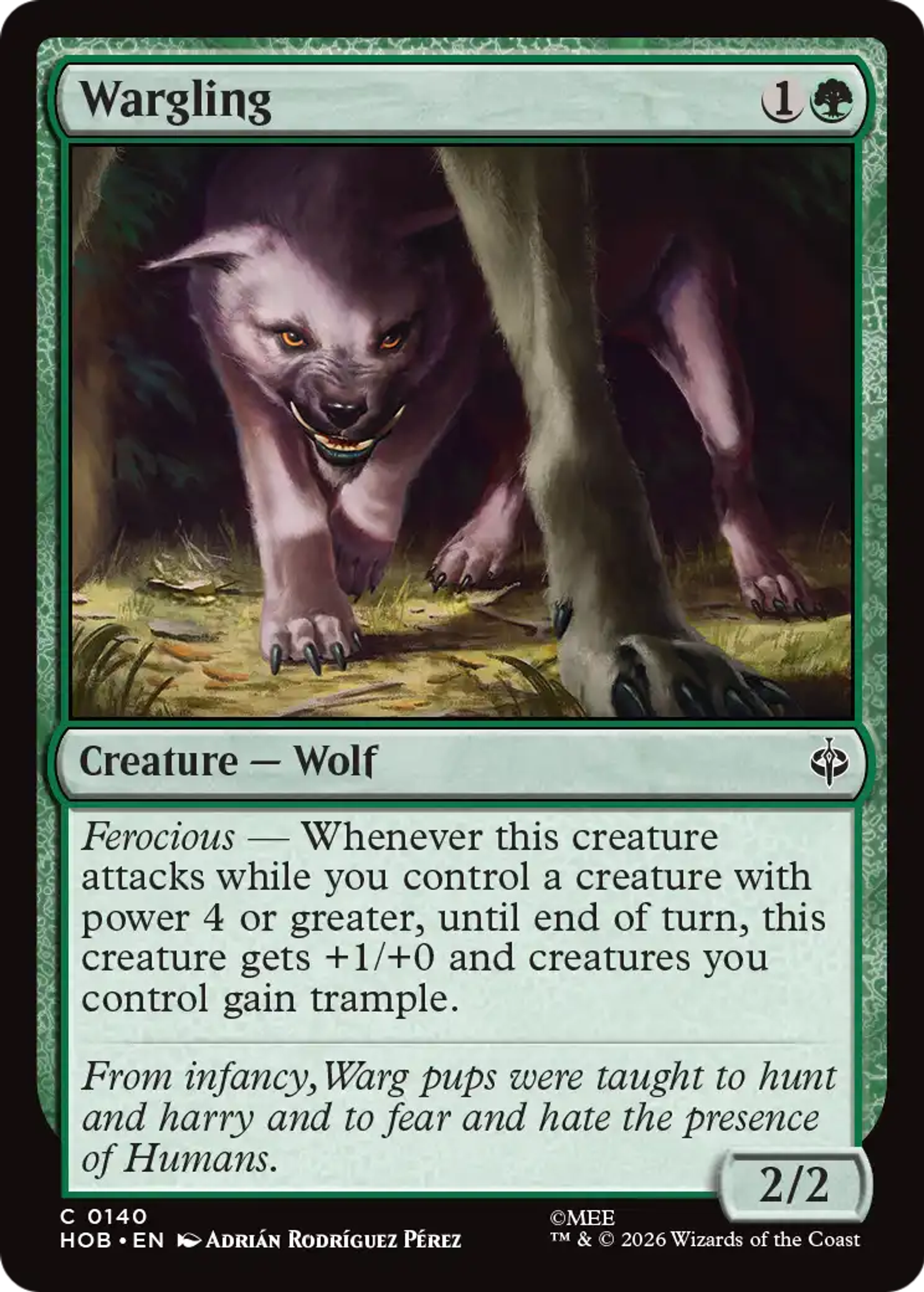 Wargling — The Hobbit — Magic: The Gathering