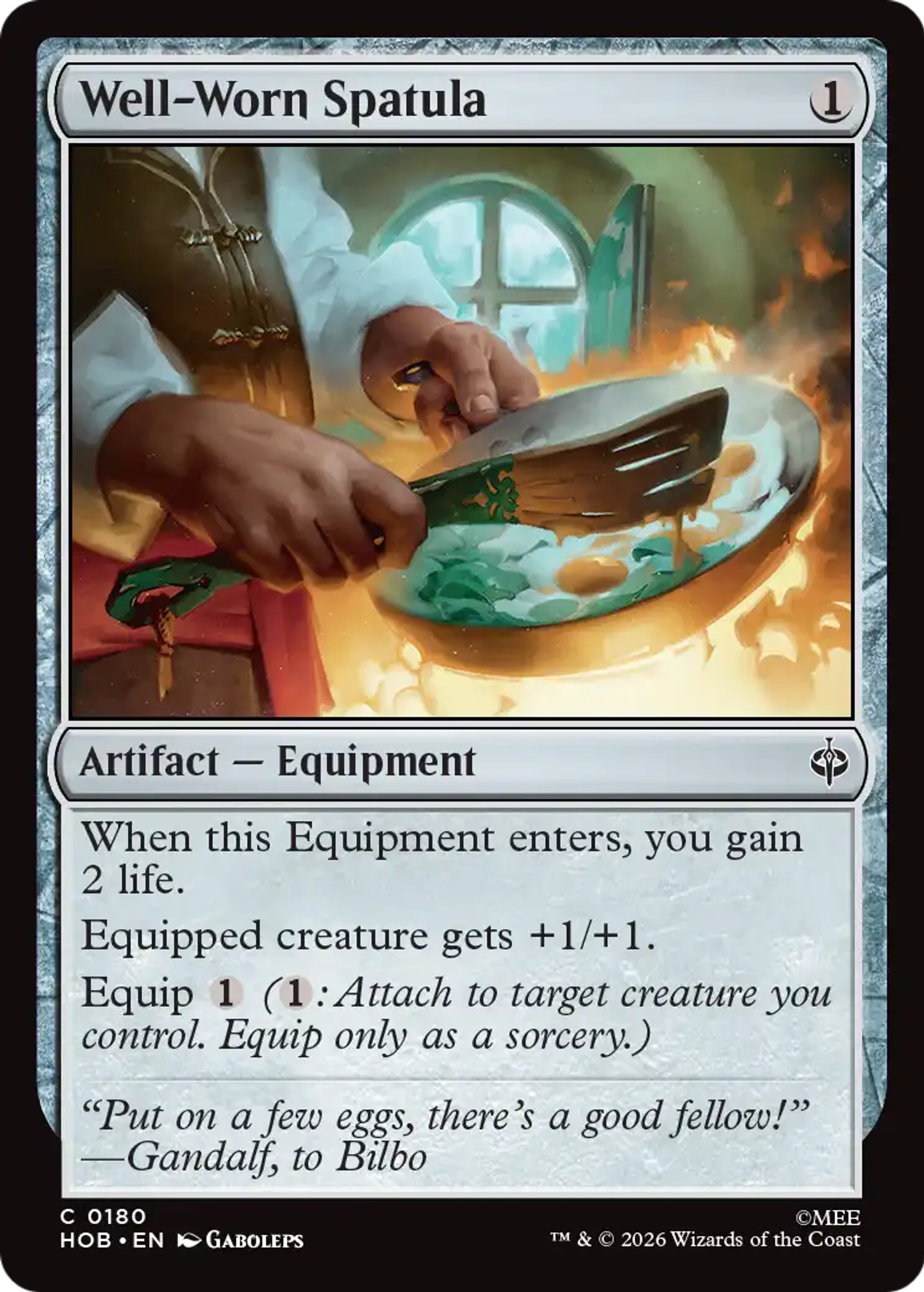 Well-Worn Spatula — The Hobbit — Magic: The Gathering
