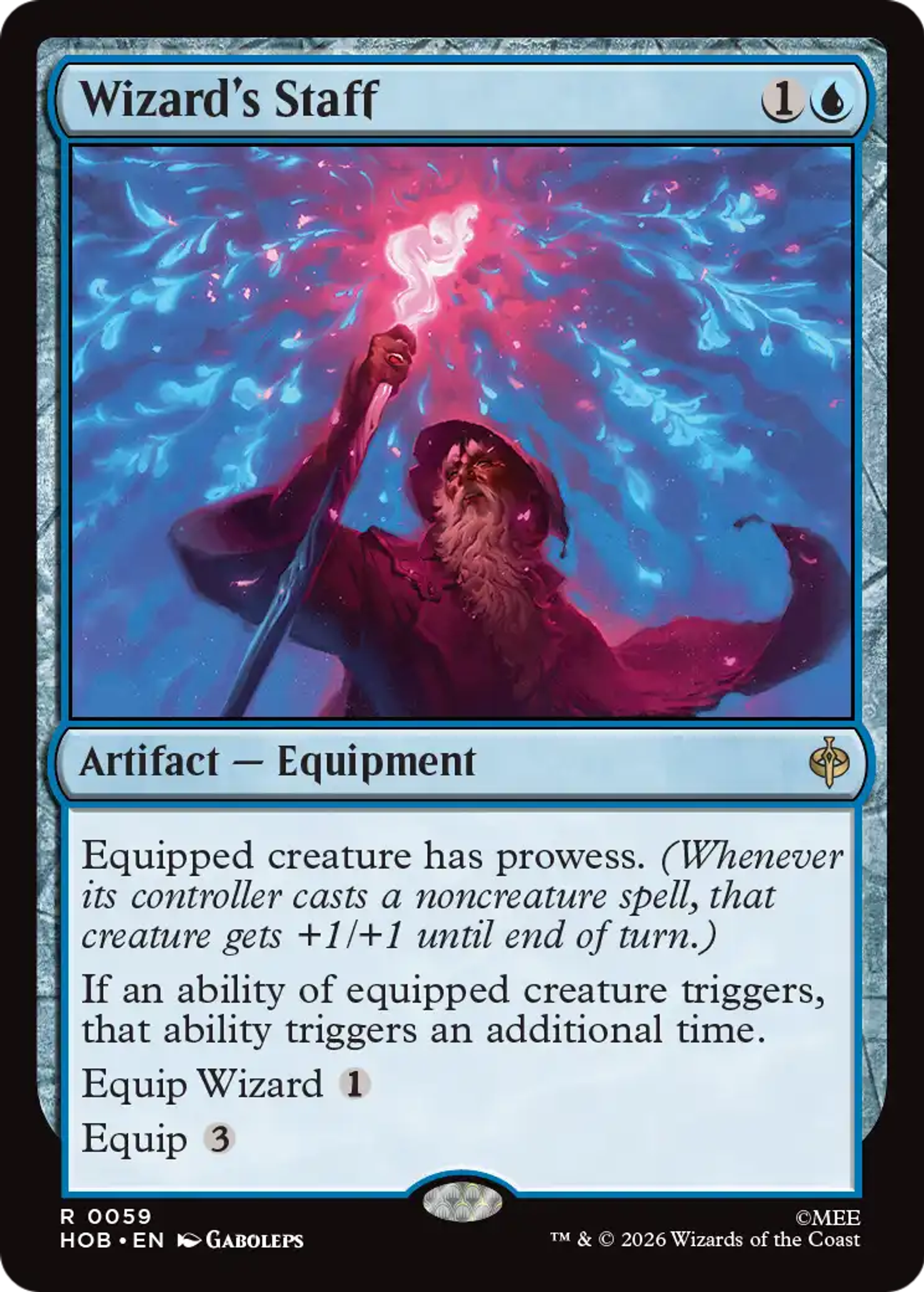 Wizard's Staff — The Hobbit — Magic: The Gathering