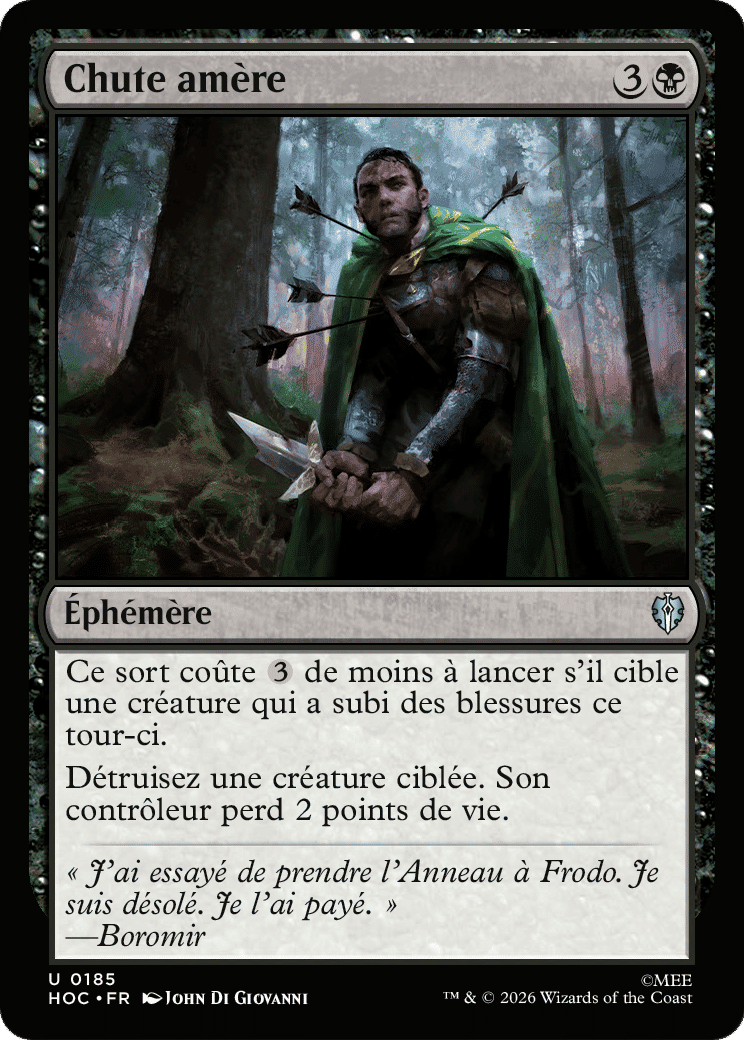 Chute amère — The Hobbit Eternal — Magic: The Gathering