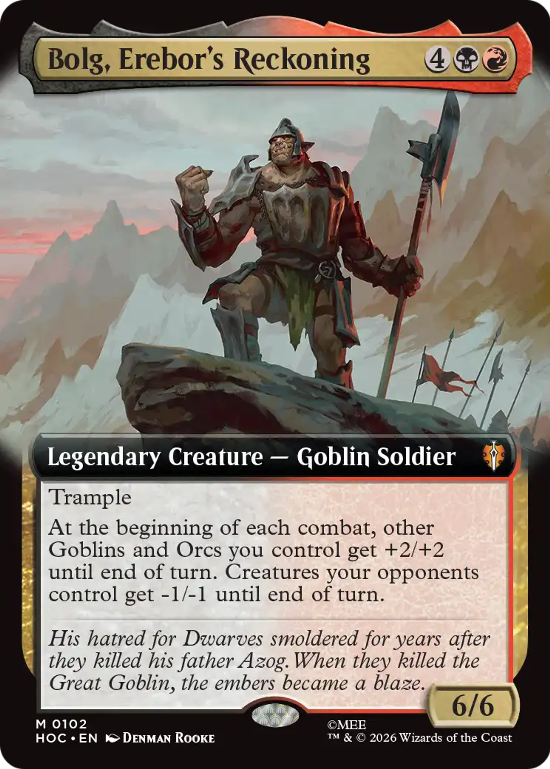 Bolg, Erebor's Reckoning — The Hobbit Eternal — Magic: The Gathering