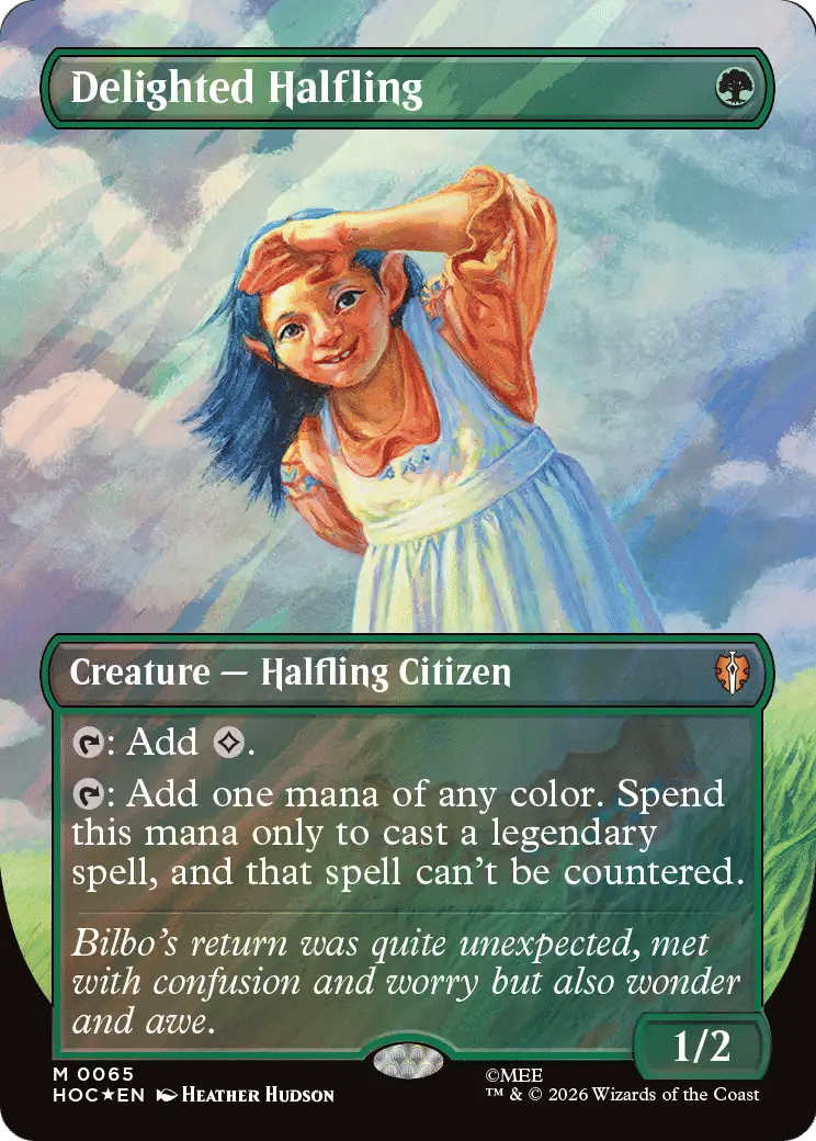Delighted Halfling — The Hobbit Eternal — Magic: The Gathering