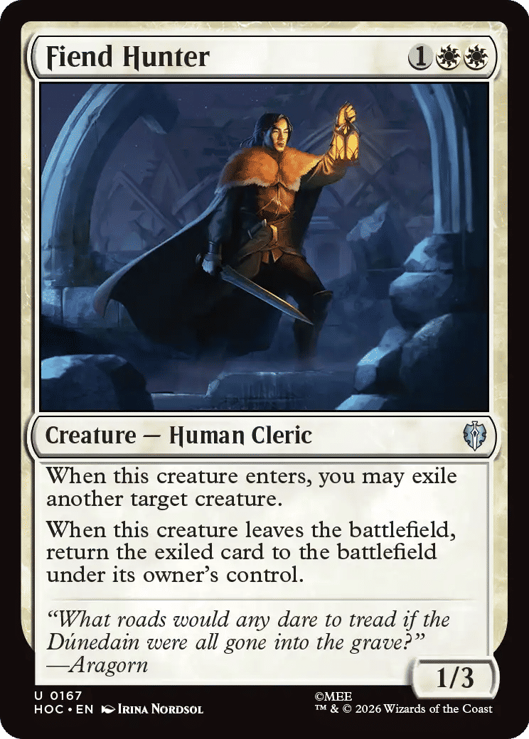 Fiend Hunter — The Hobbit Eternal — Magic: The Gathering